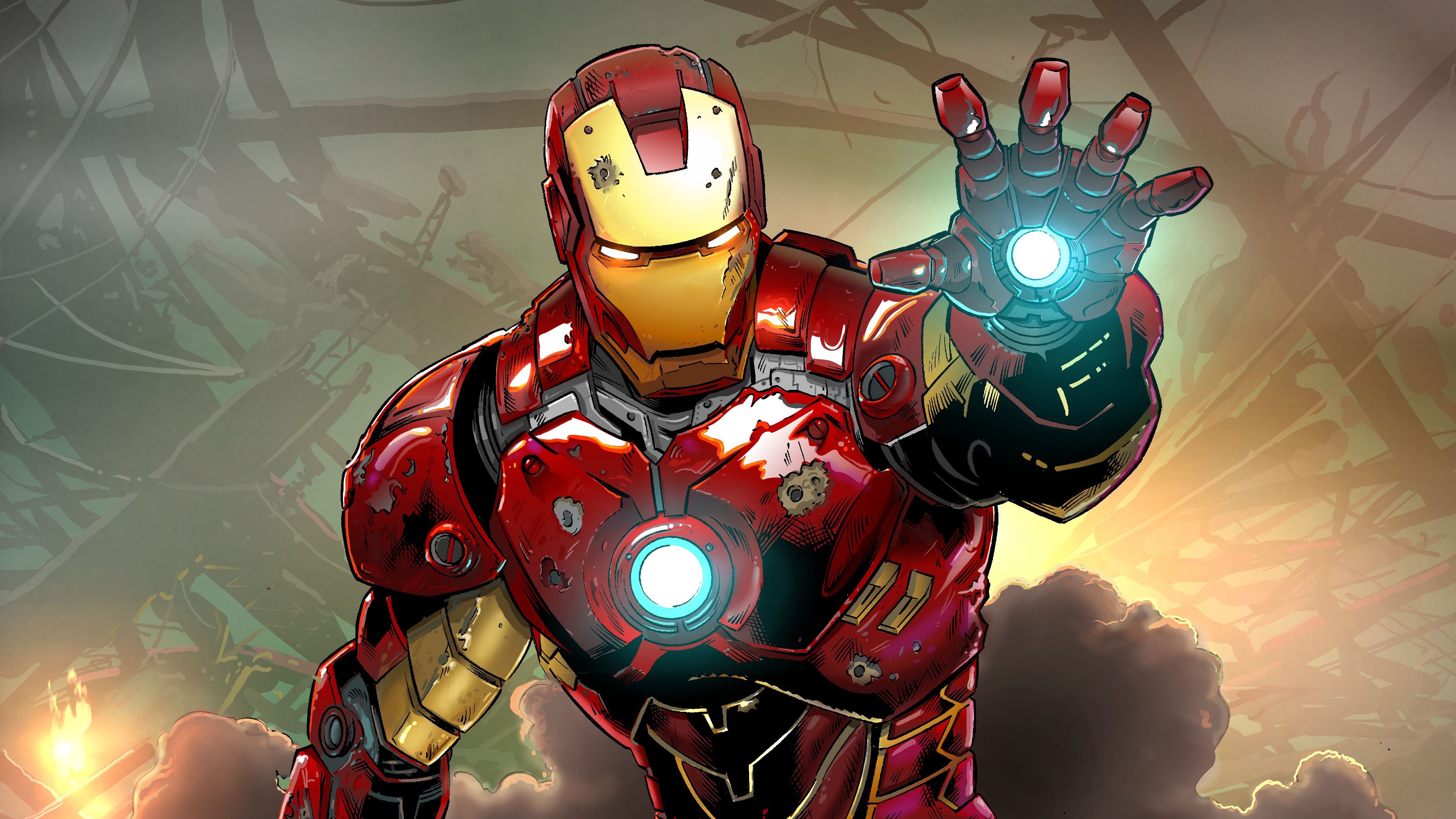iron man, superheroes, artist, artwork, digital art, hd, 4k, HD Wallpaper