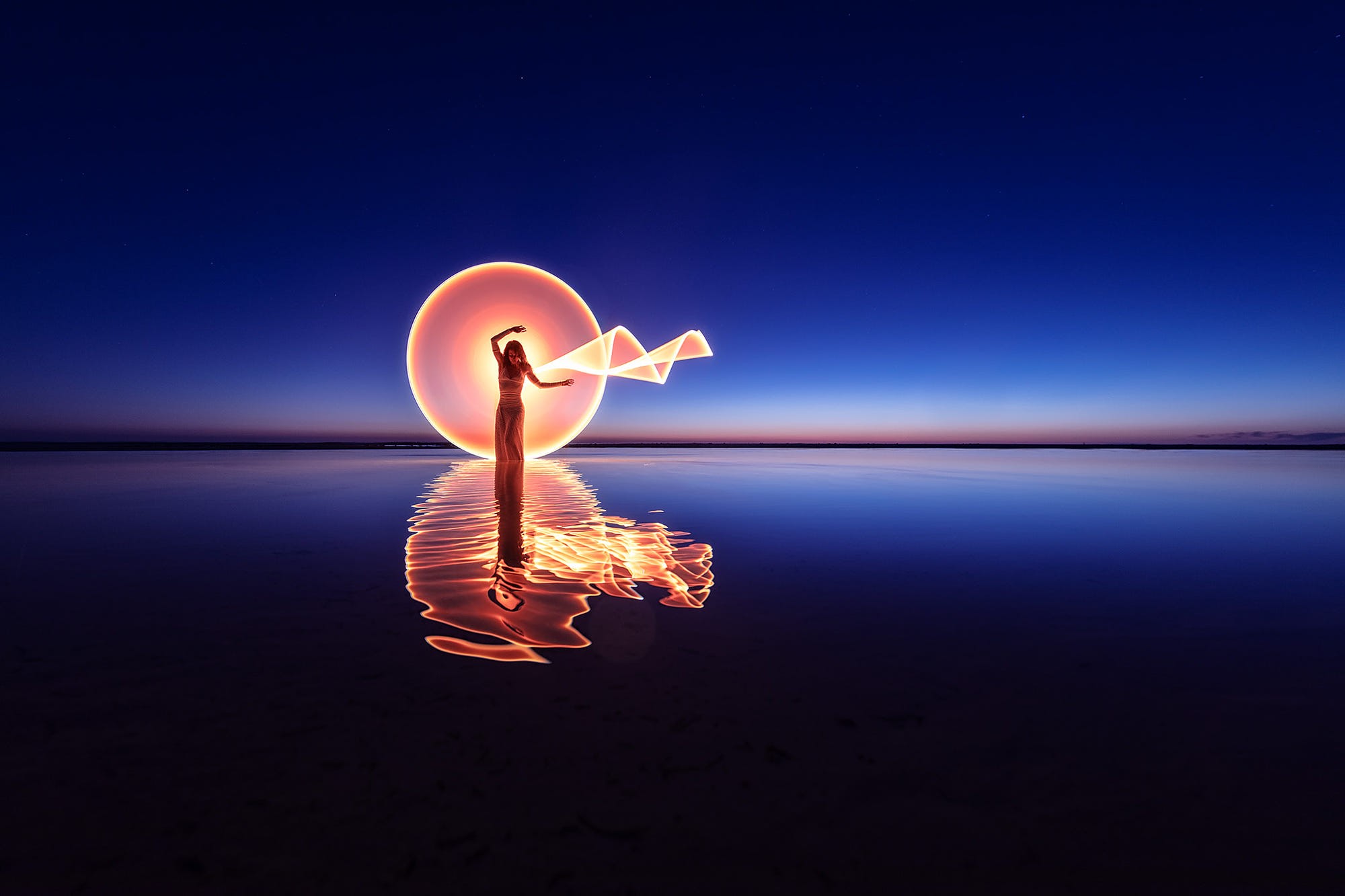 women, photography, hd, reflection, lake, HD Wallpaper