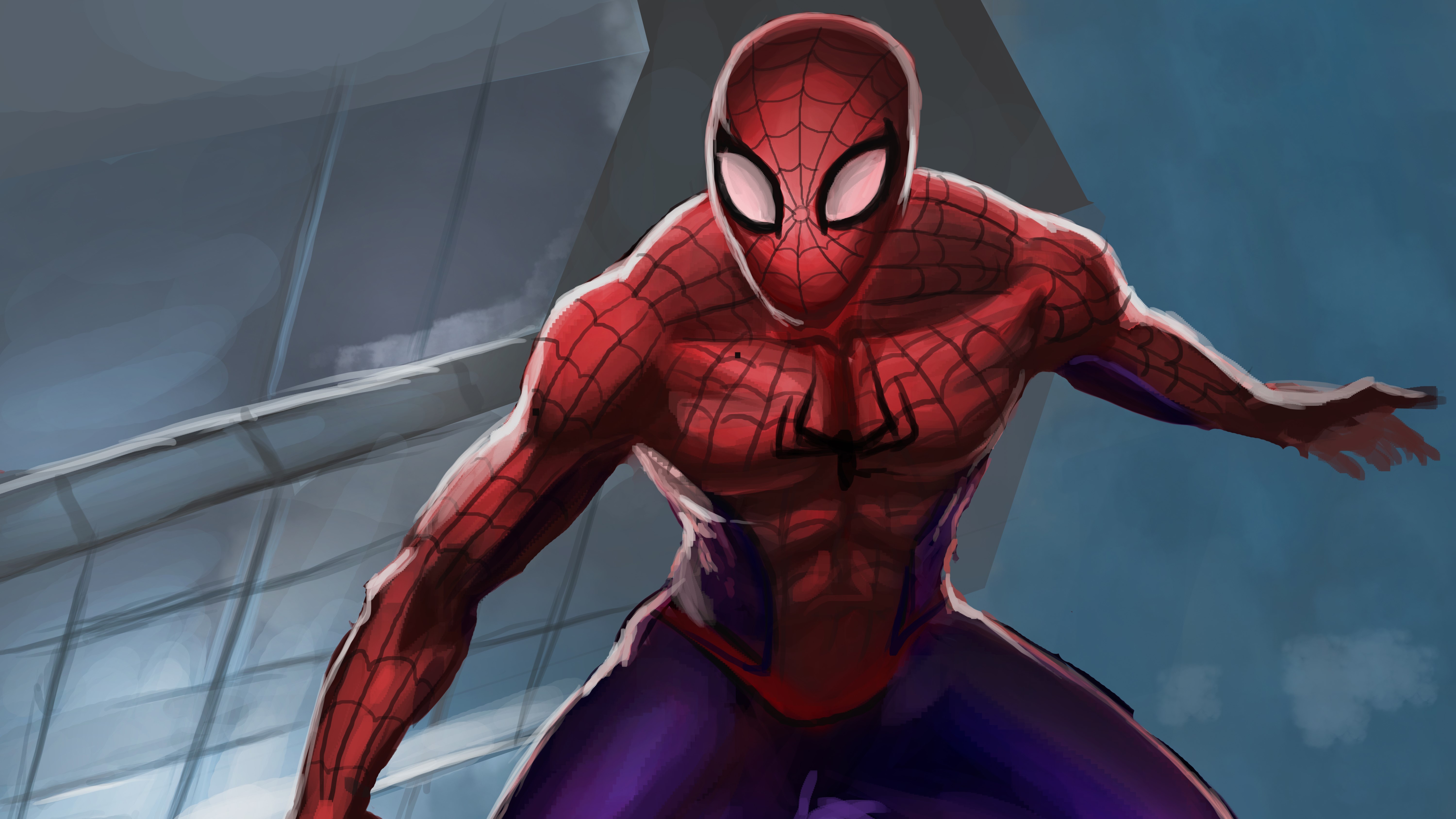 spiderman, hd, 4k, 5k, artwork, digital art, superheroes, deviantart, HD Wallpaper