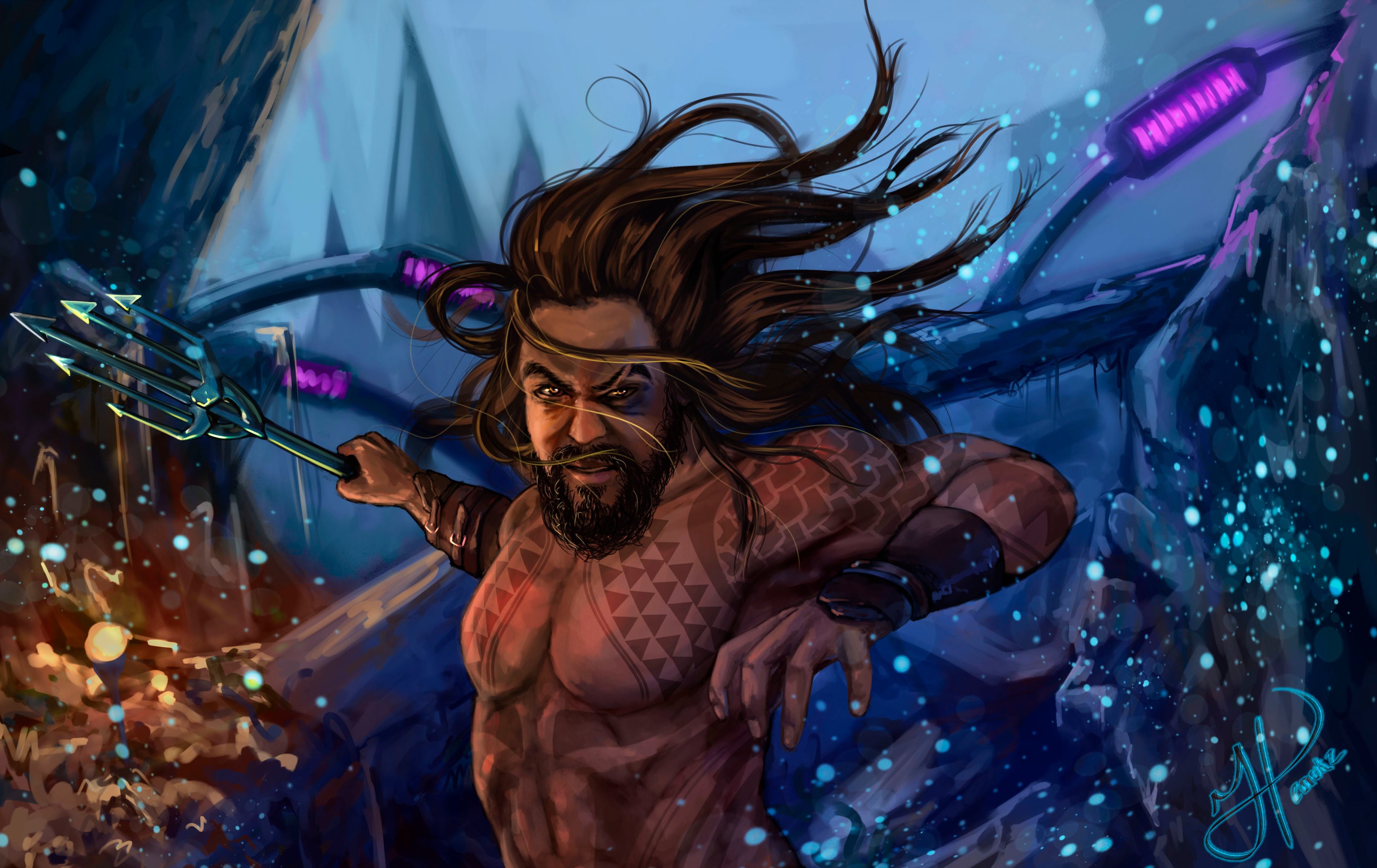 aquaman, hd, superheroes, artwork, art, deviantart, HD Wallpaper