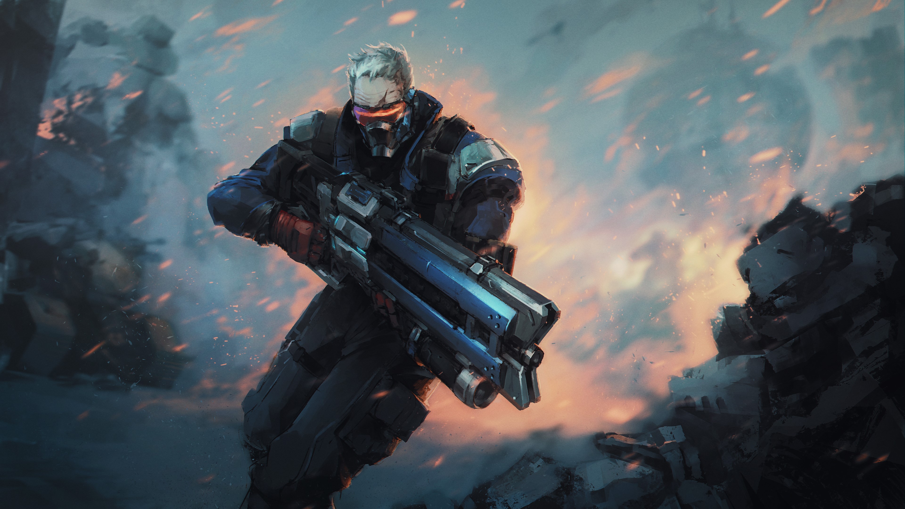 soldier 76, overwatch, games, hd, 4k, deviantart, HD Wallpaper