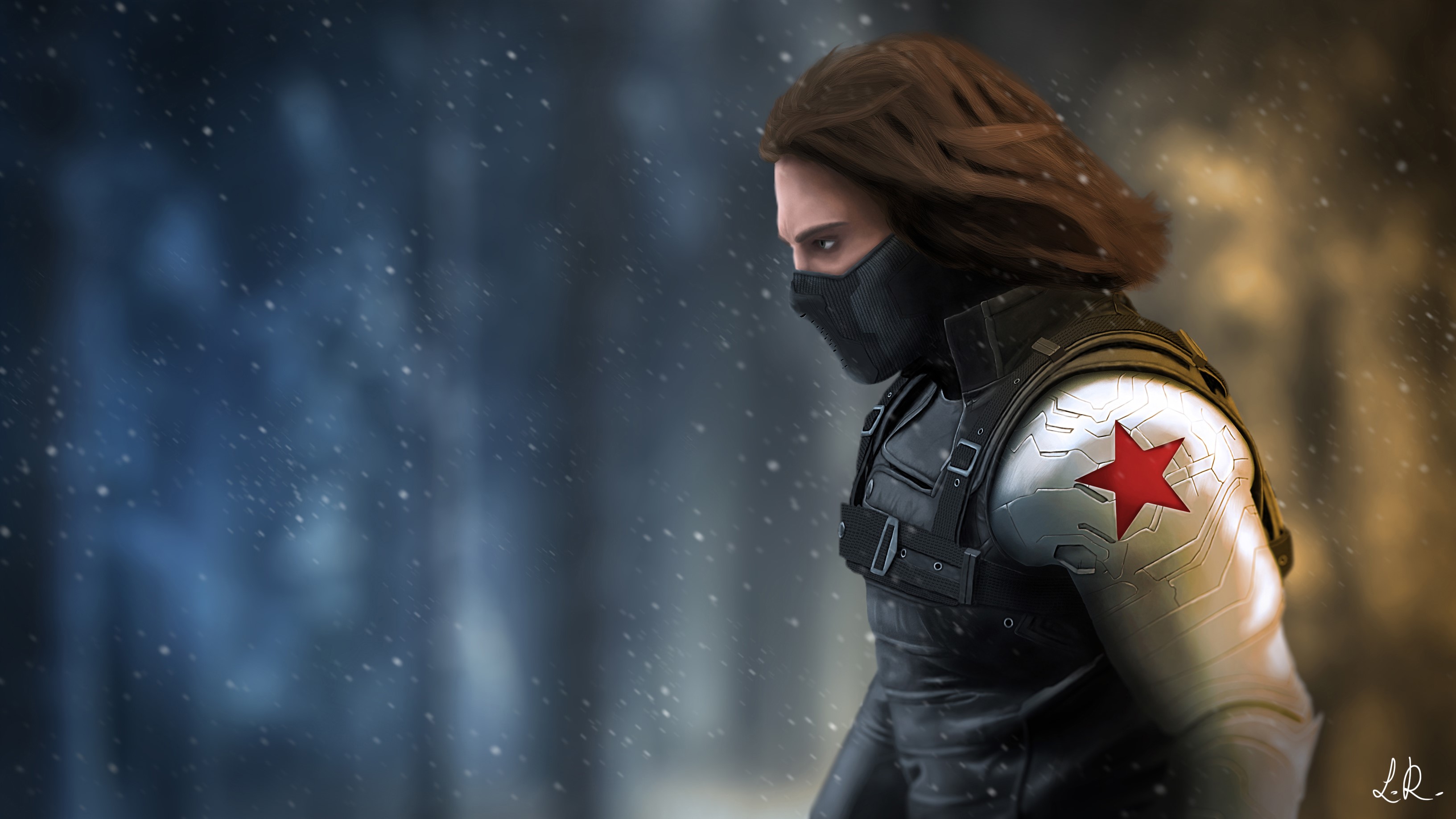 winter solider, hd, 4k, superheroes, artwork, digital art, HD Wallpaper