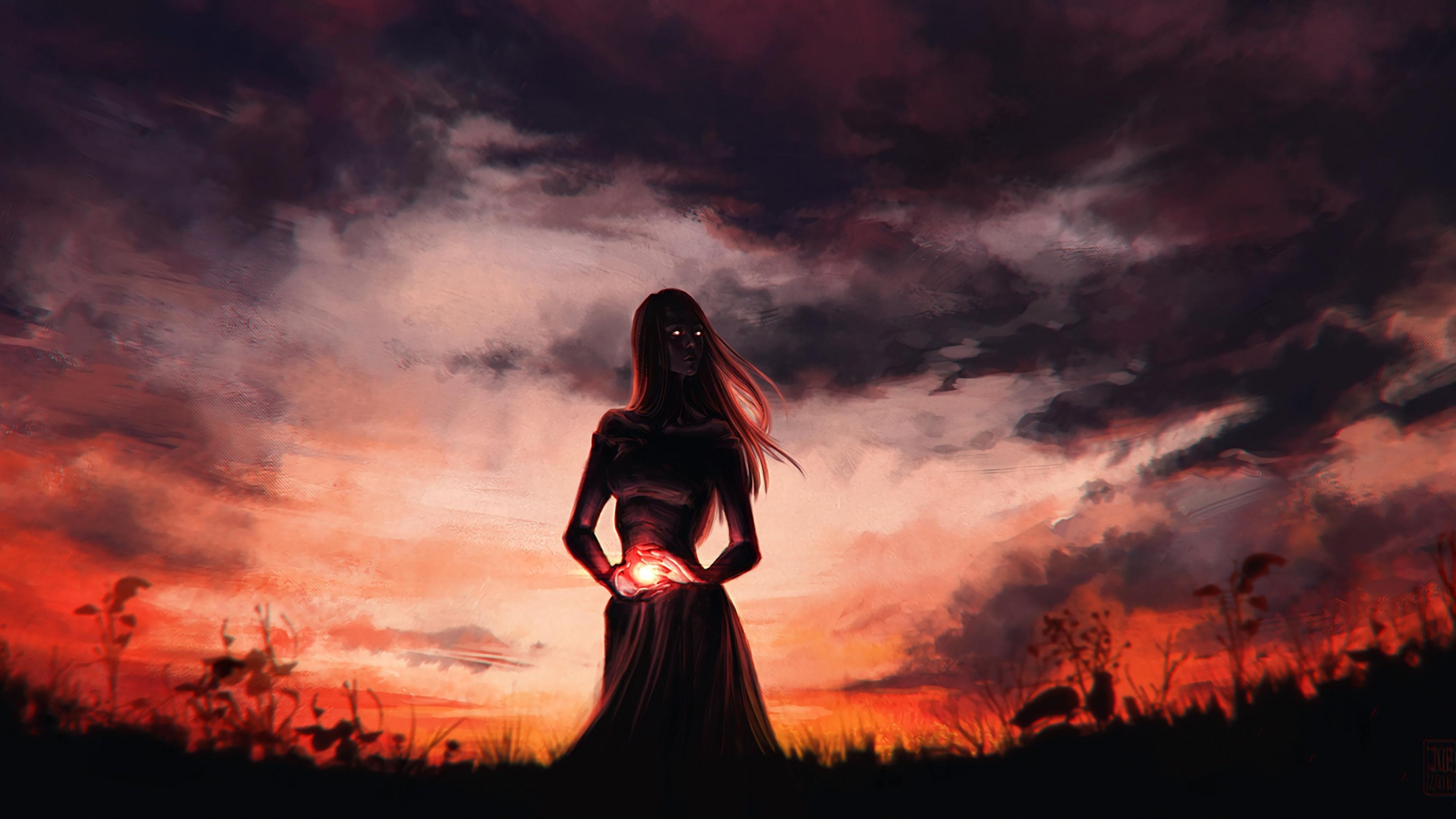 fantasy girls, hd, artist, artwork, digital art, HD Wallpaper