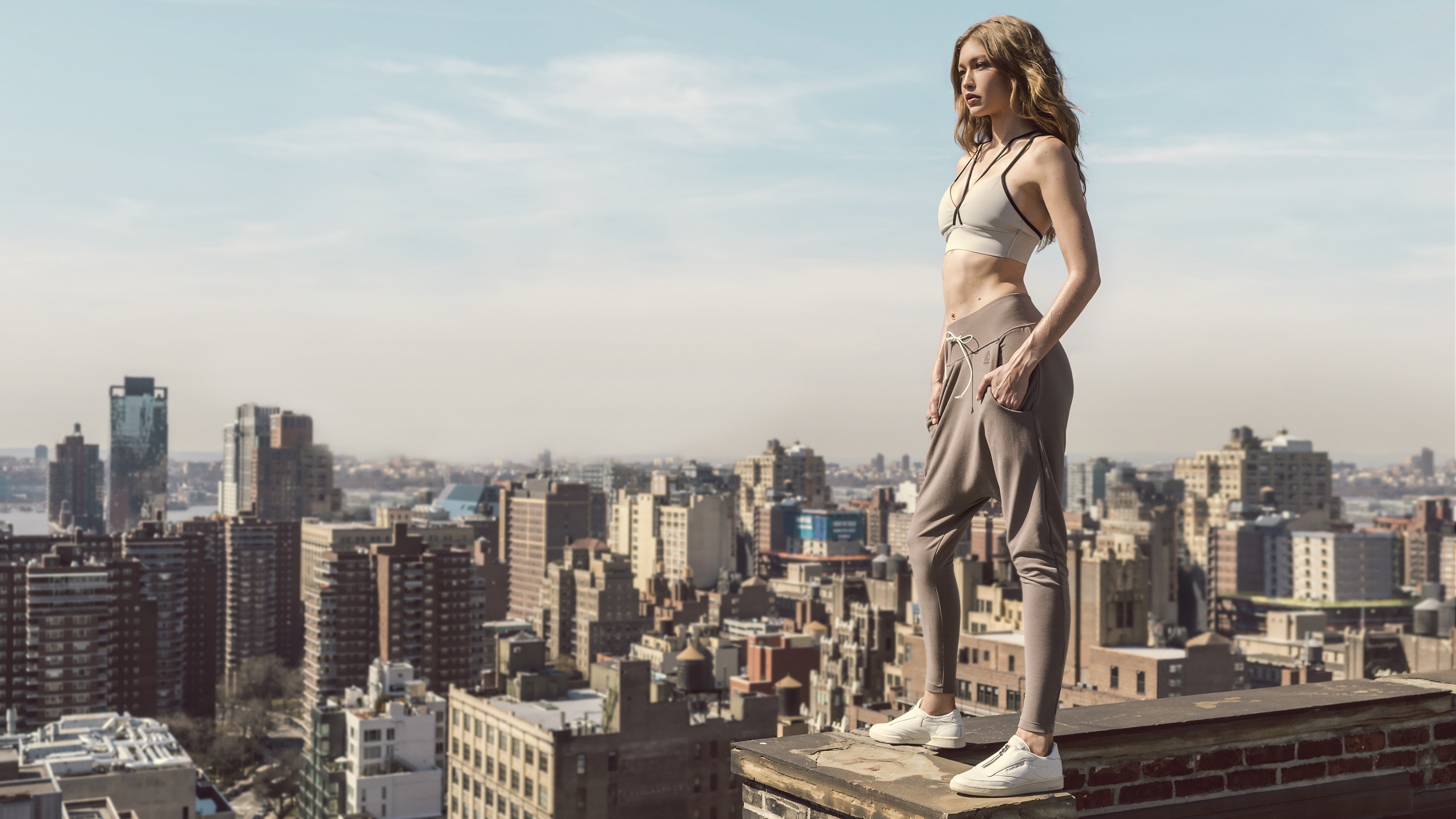 gigi hadid, celebrities, girls, reebok, hd, HD Wallpaper
