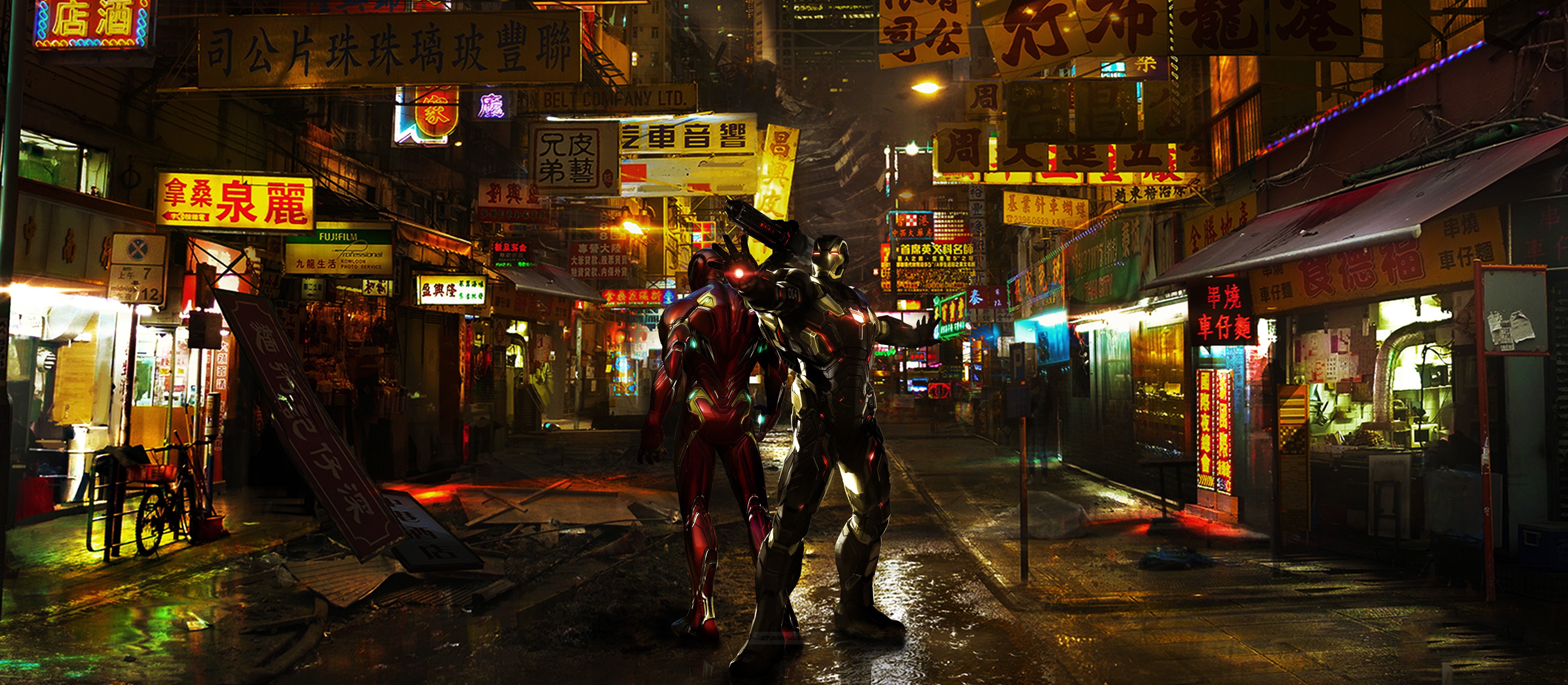 iron man, war machine, superheroes, hd, 4k, 5k, artstation, HD Wallpaper