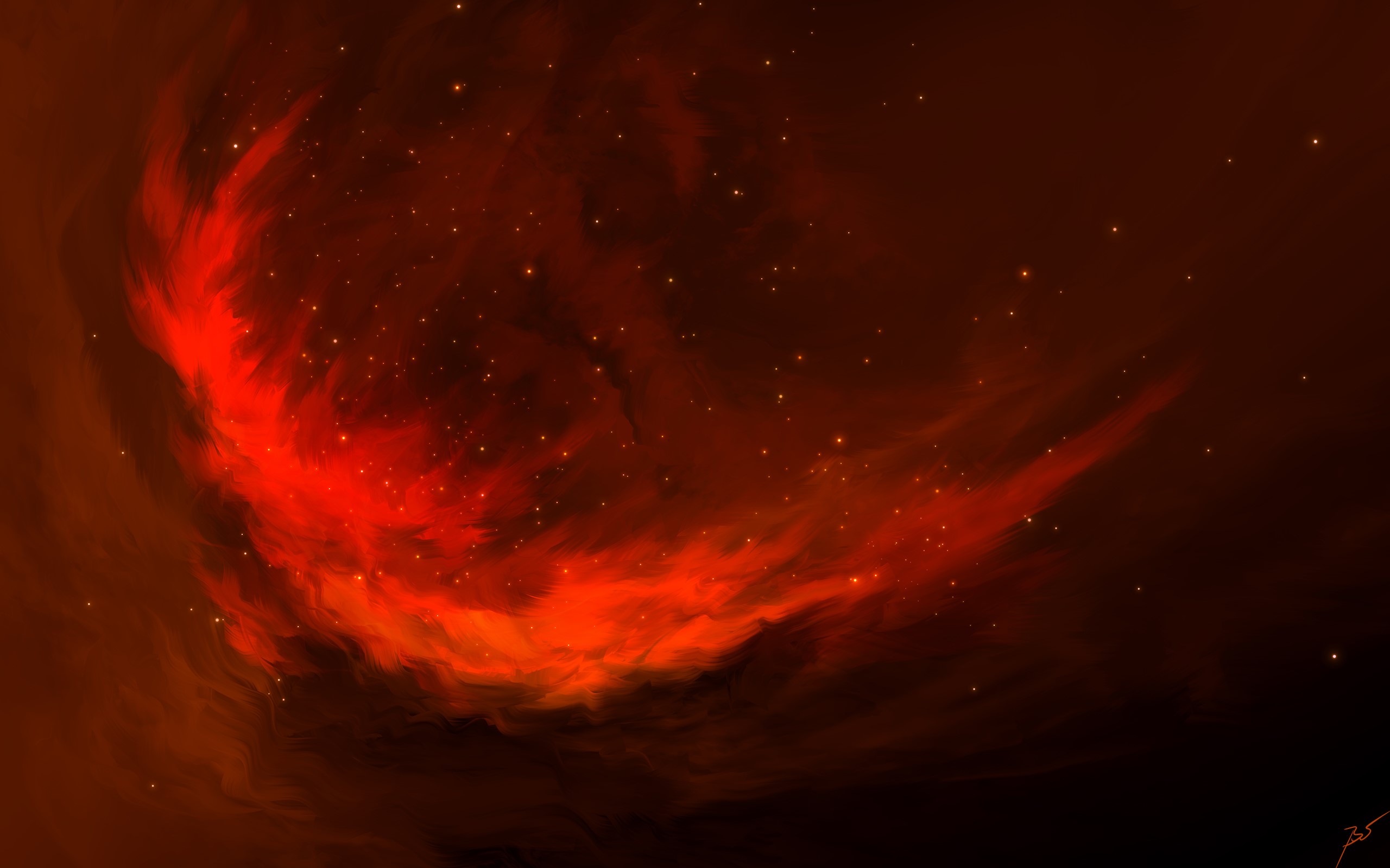 nebula, artist, artwork, digital art, hd, HD Wallpaper
