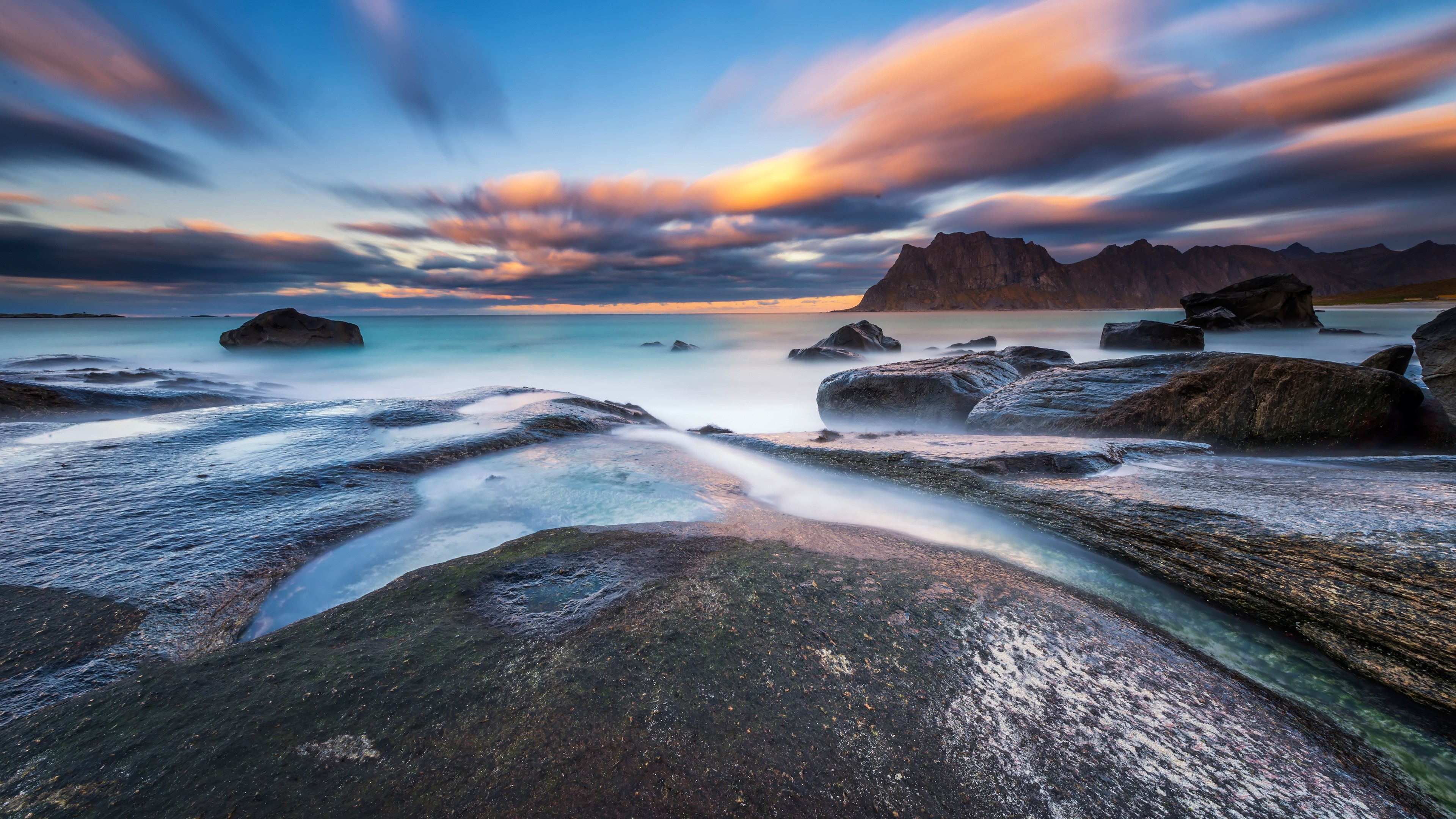 seascape, clouds, nature, sky, hd, 4k, HD Wallpaper