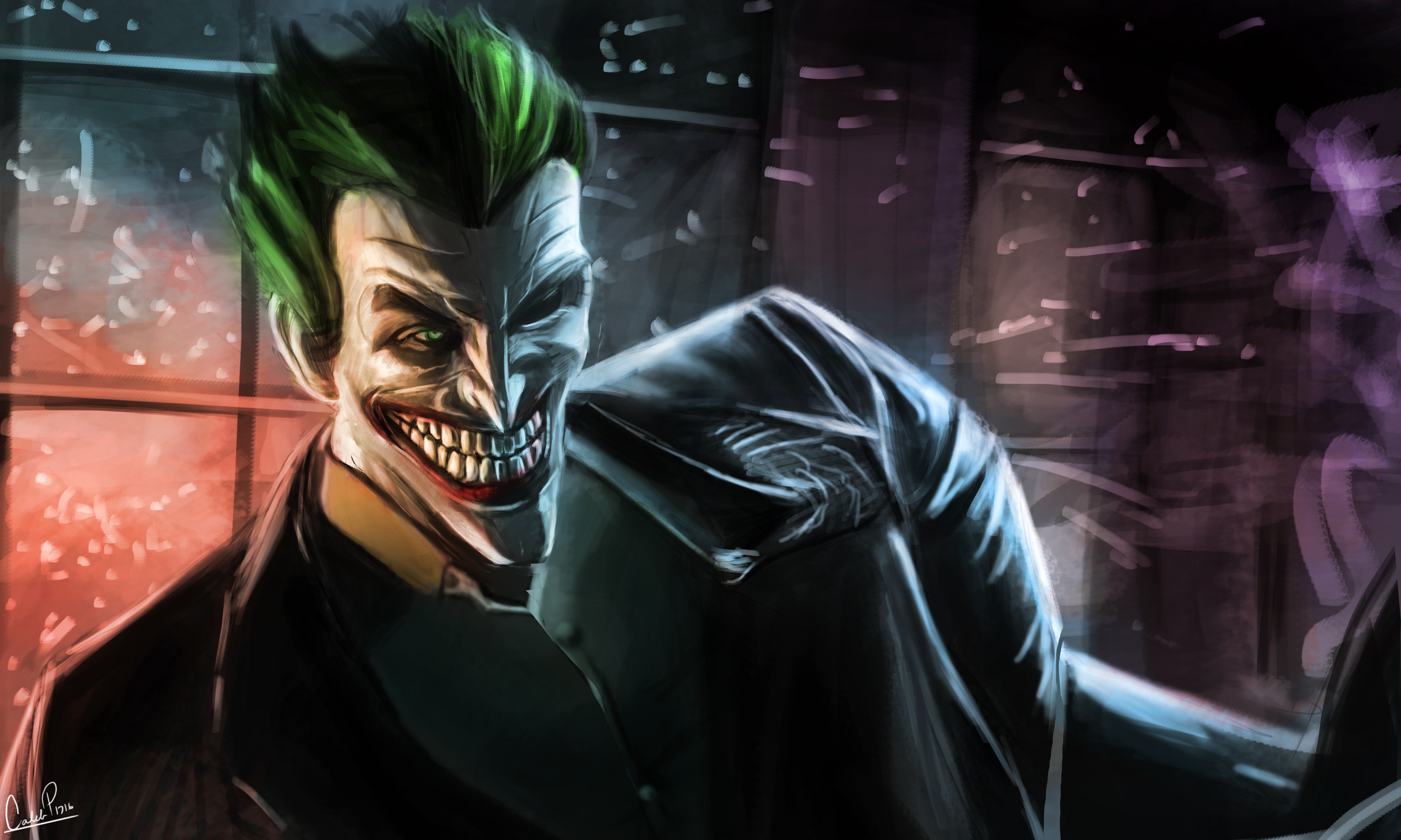 joker, hd, 4k, 5k, superheroes, artwork, supervillain, digital art, HD Wallpaper