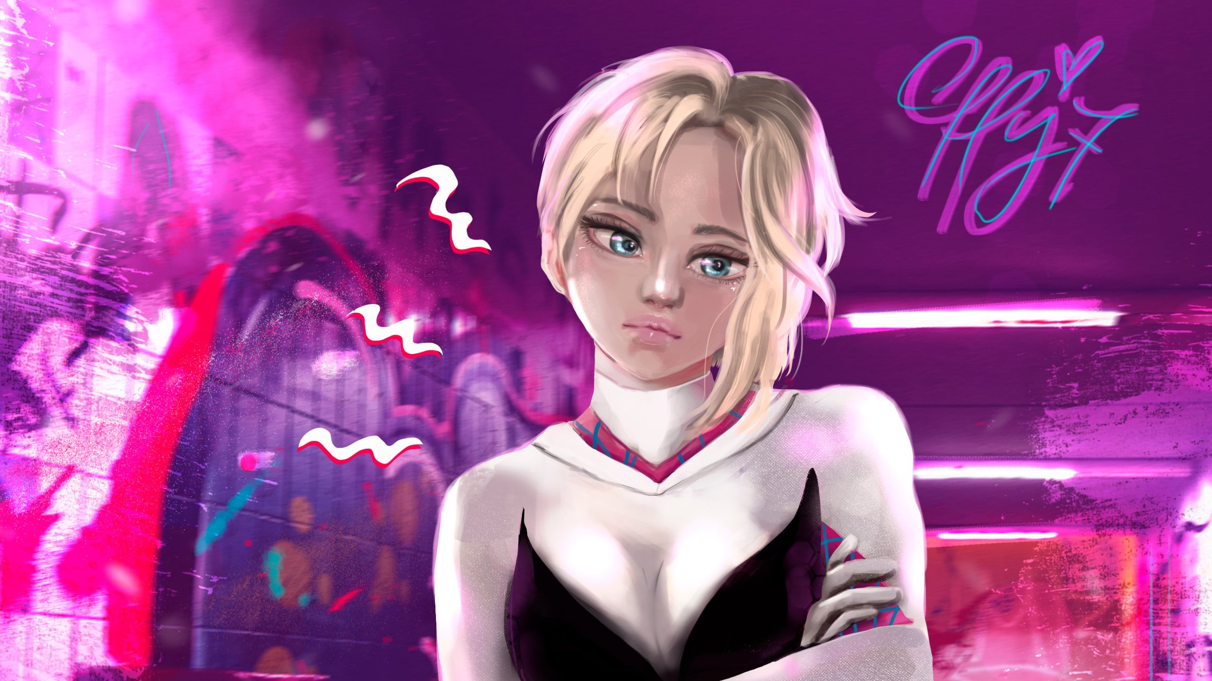 gwen, gwen stacy, superheroes, hd, artist, artwork, digital art, deviantart, HD Wallpaper