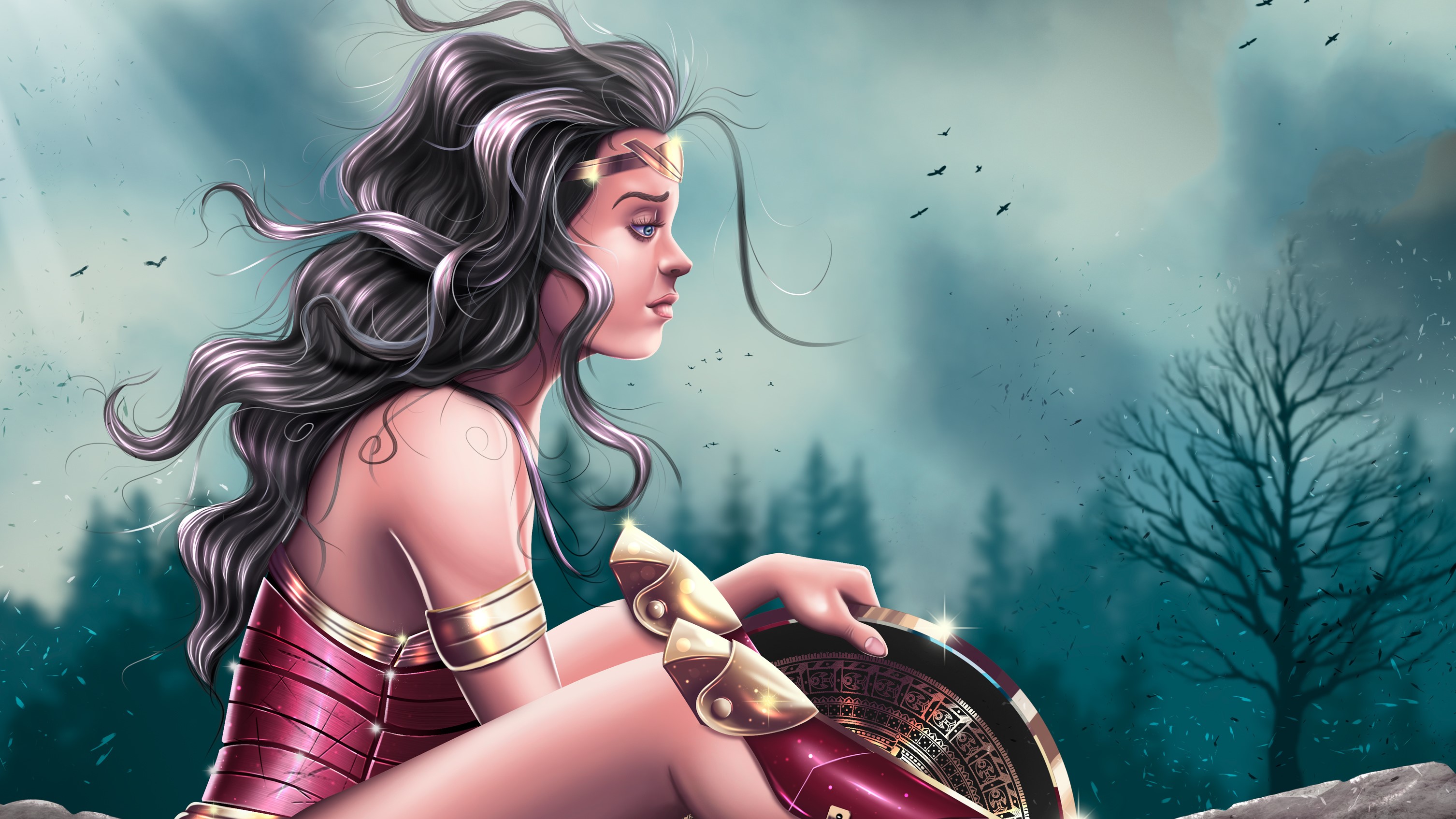 wonder woman, hd, superheroes, artist, artwork, digital art, behance, HD Wallpaper
