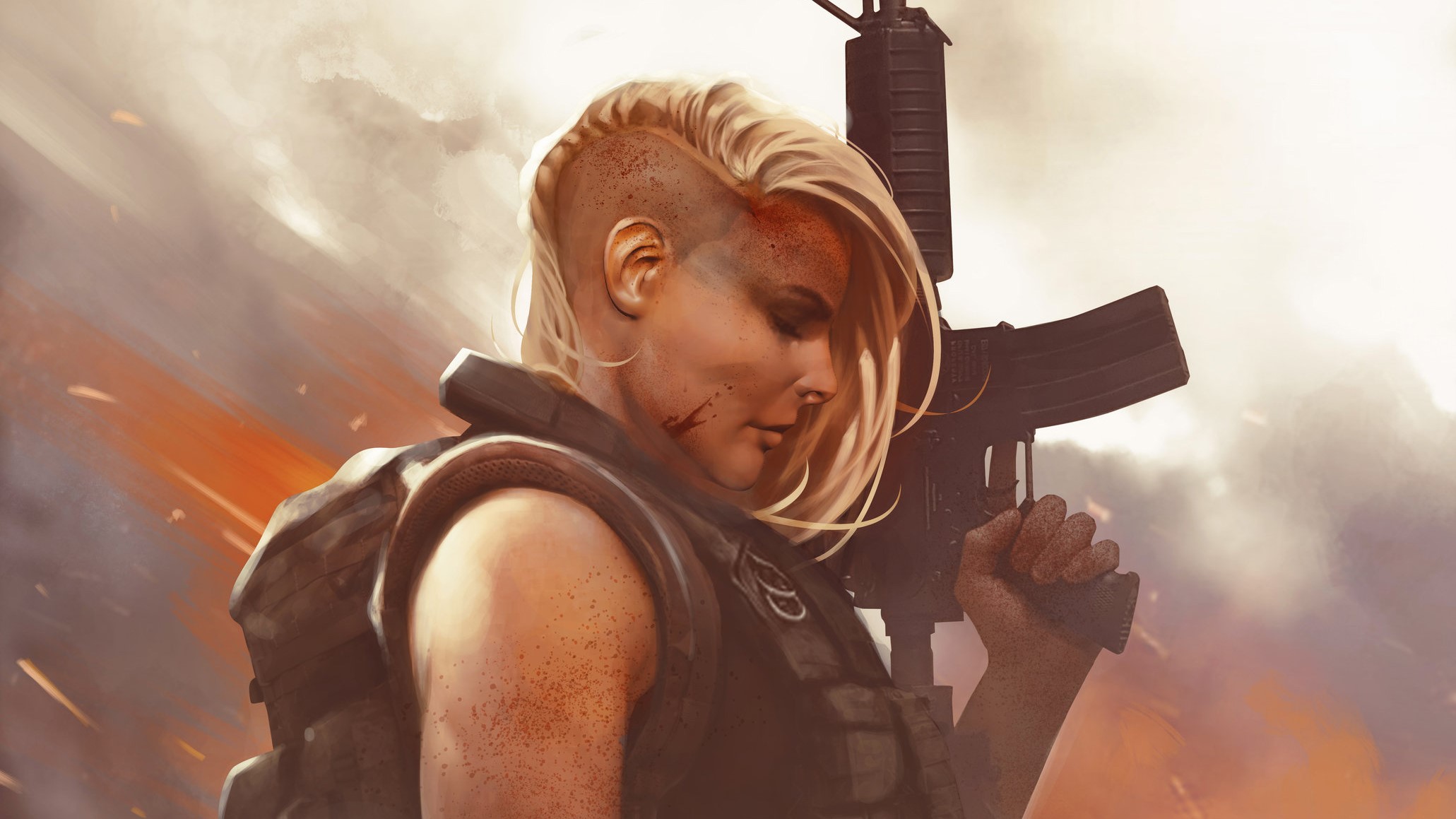 warrior, artist, artwork, digital art, hd, deviantart, HD Wallpaper