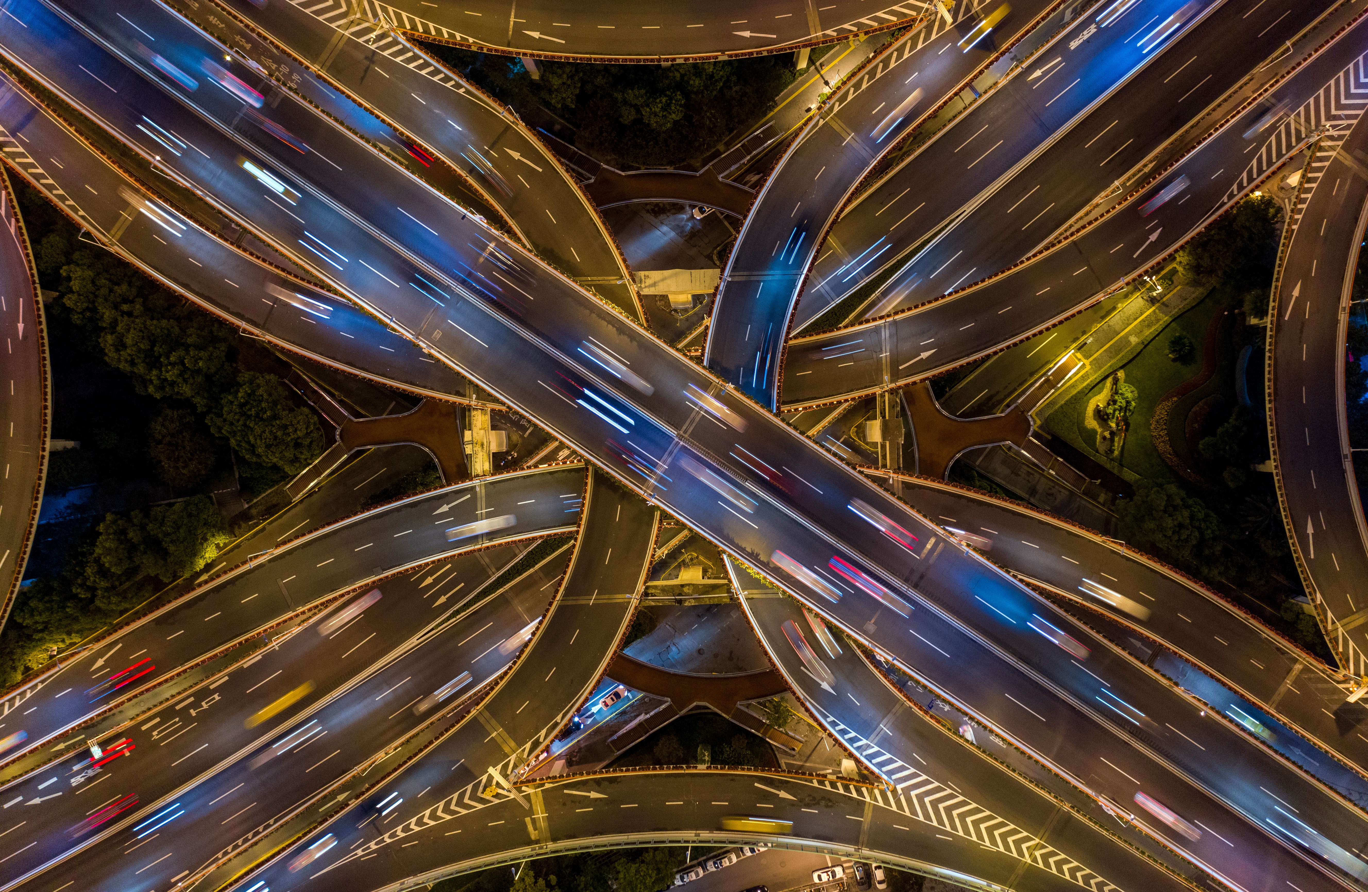 highway, road, photography, hd, 4k, 5k, freeway, crossroads, HD Wallpaper