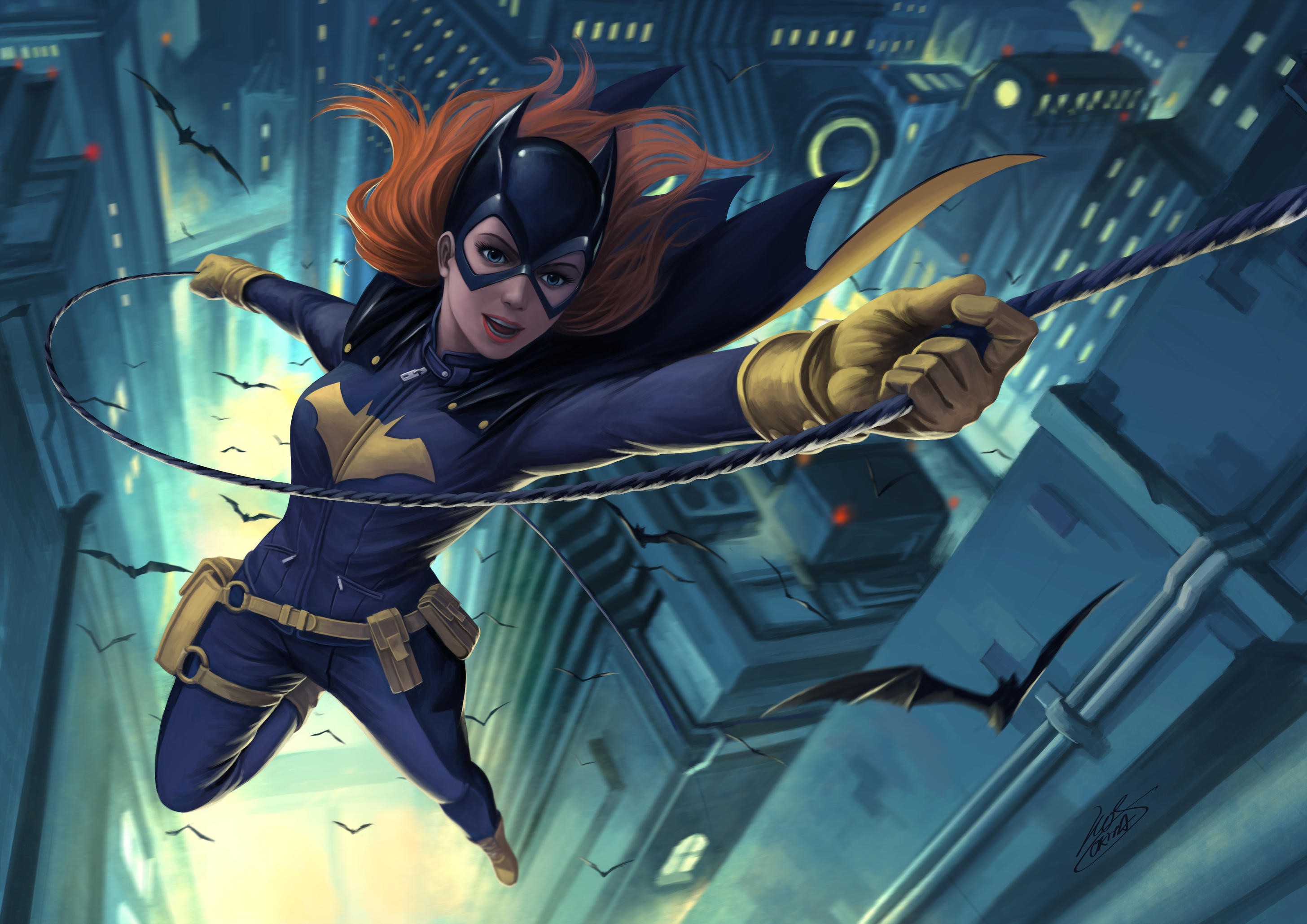 batgirl, superheroes, artwork, artist, digital art, deviantart, HD Wallpaper