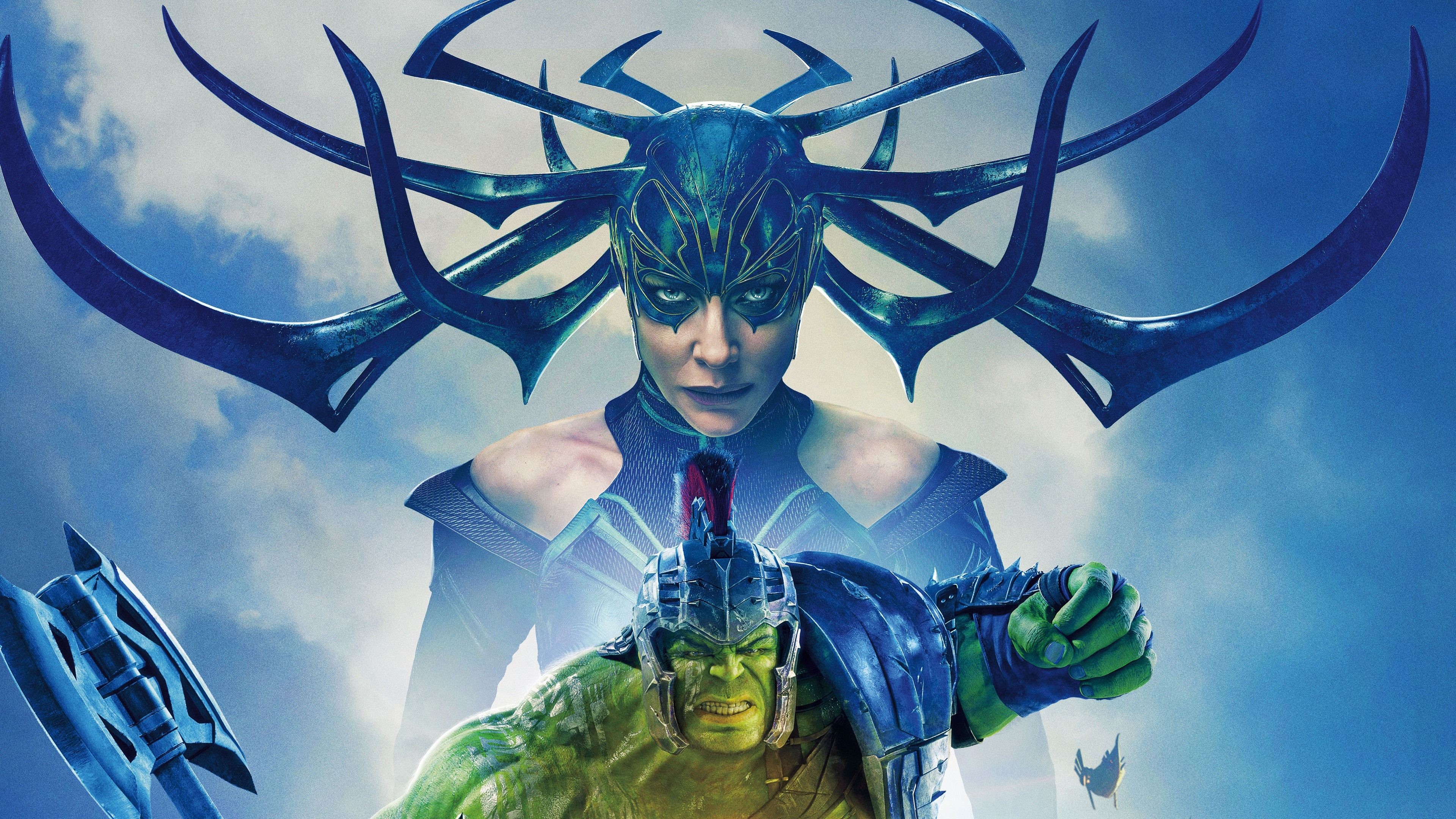hulk, hela, thor ragnarok, superheroes, hd, 4k, HD Wallpaper