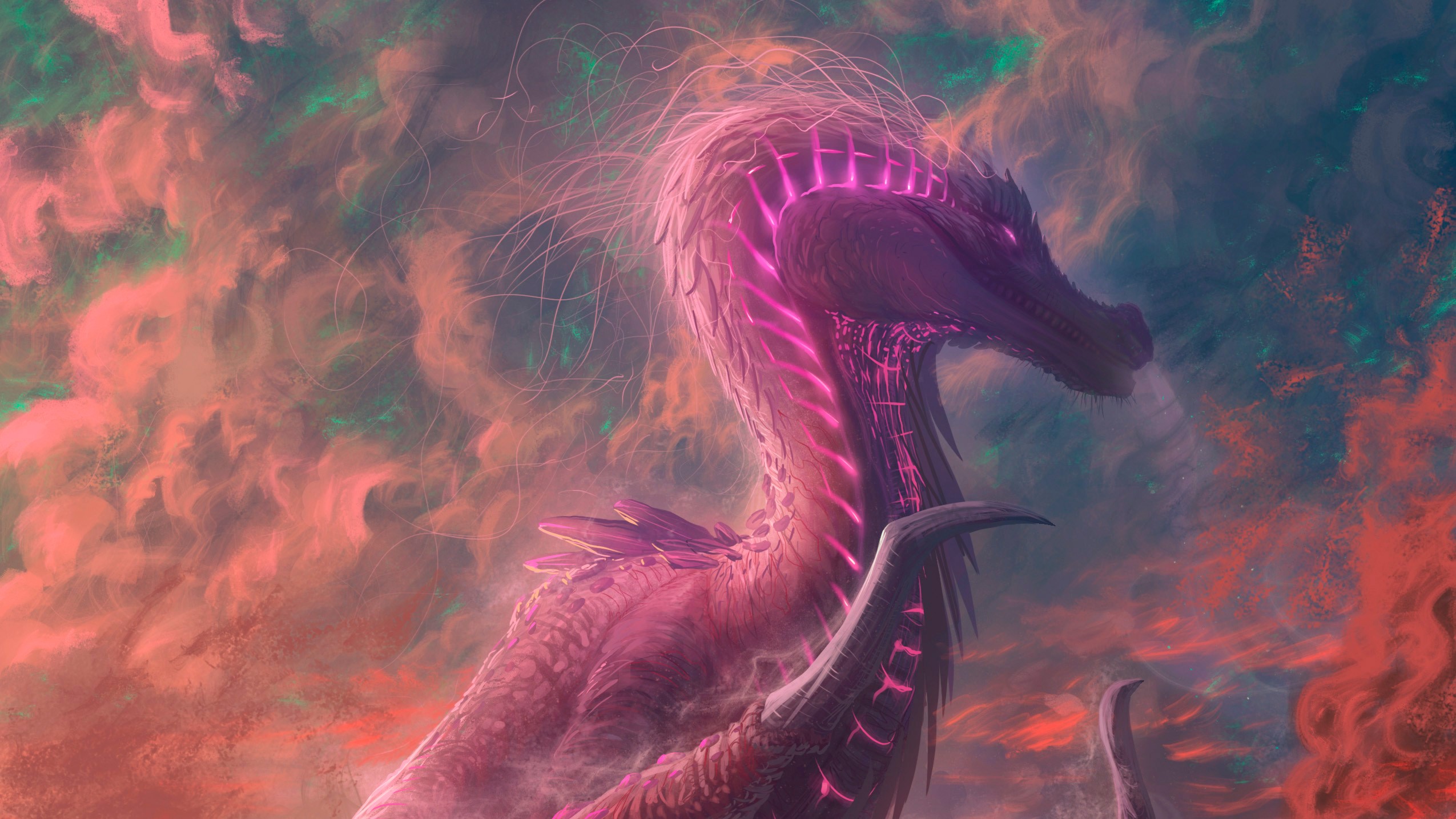 dragon, fantasy, artist, artwork, digital art, hd, deviantart, HD Wallpaper