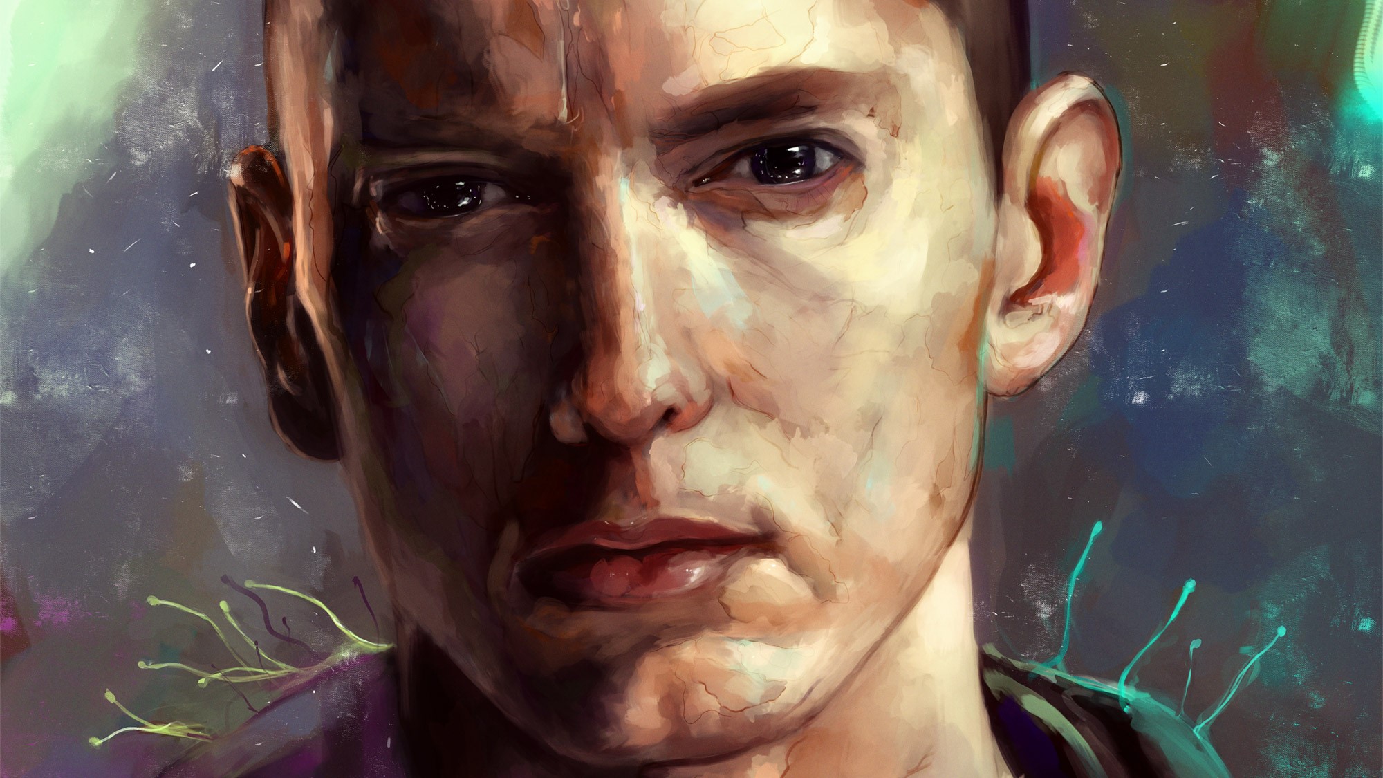eminem, music, hd, artist, artwork, digital art, hd, behance, HD Wallpaper