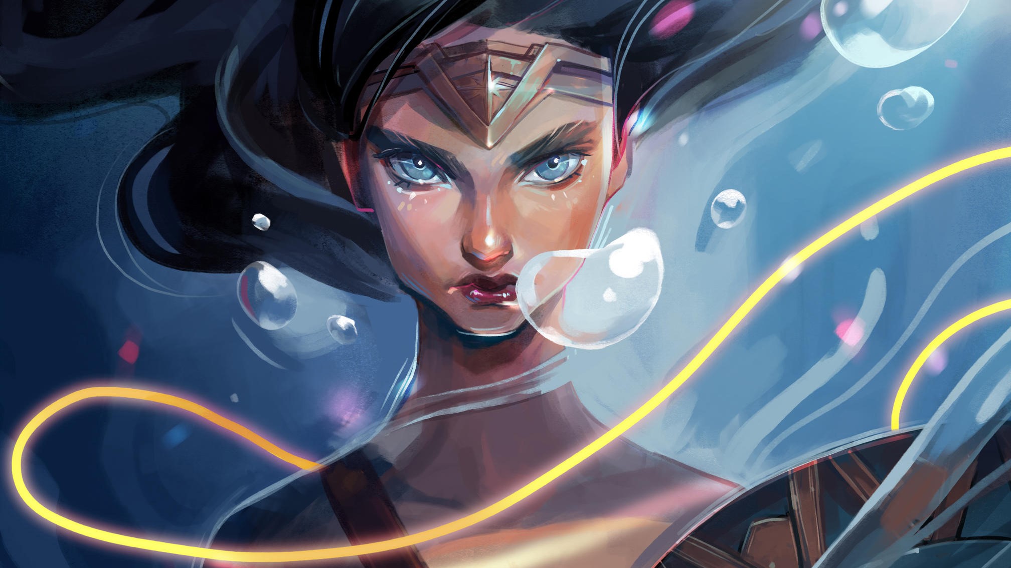 wonder woman, hd, superheroes, artist, artwork, digital art, deviantart, HD Wallpaper