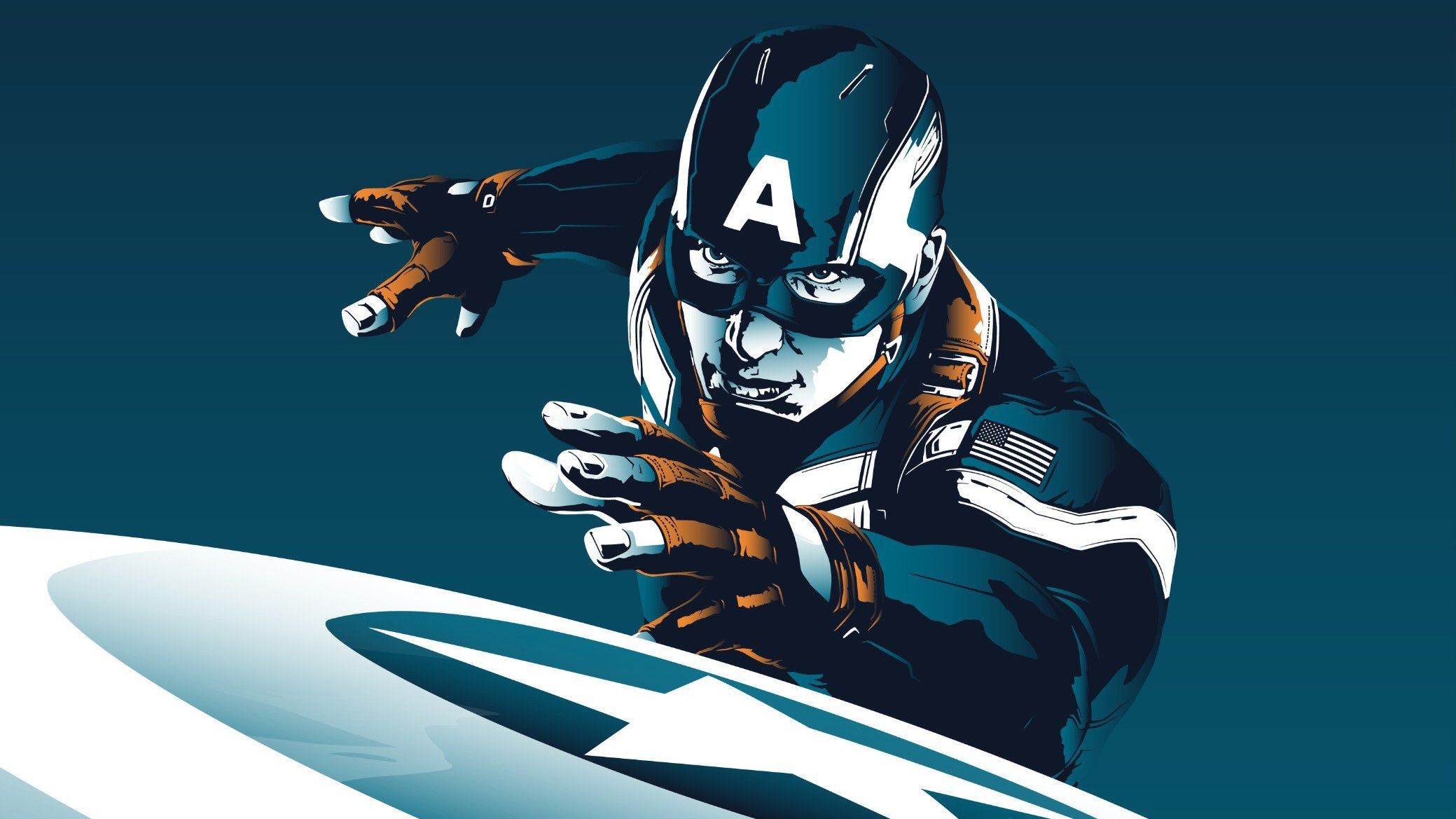 captain america, hd, superheroes, artwork, HD Wallpaper