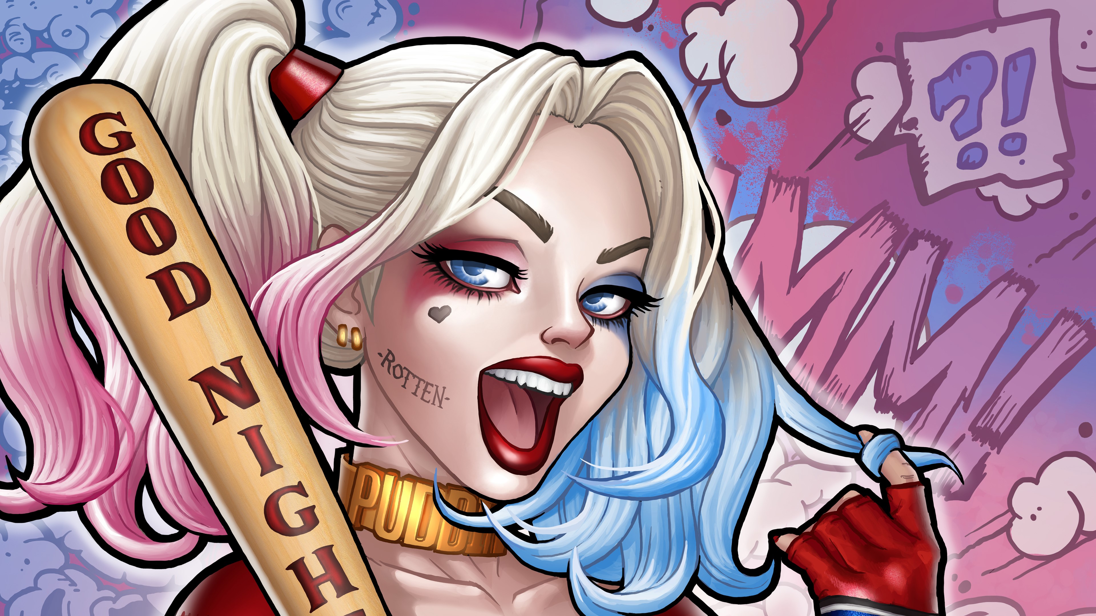 harley quinn, superheroes, artist, artwork, digital art, hd, 4k, behance, HD Wallpaper