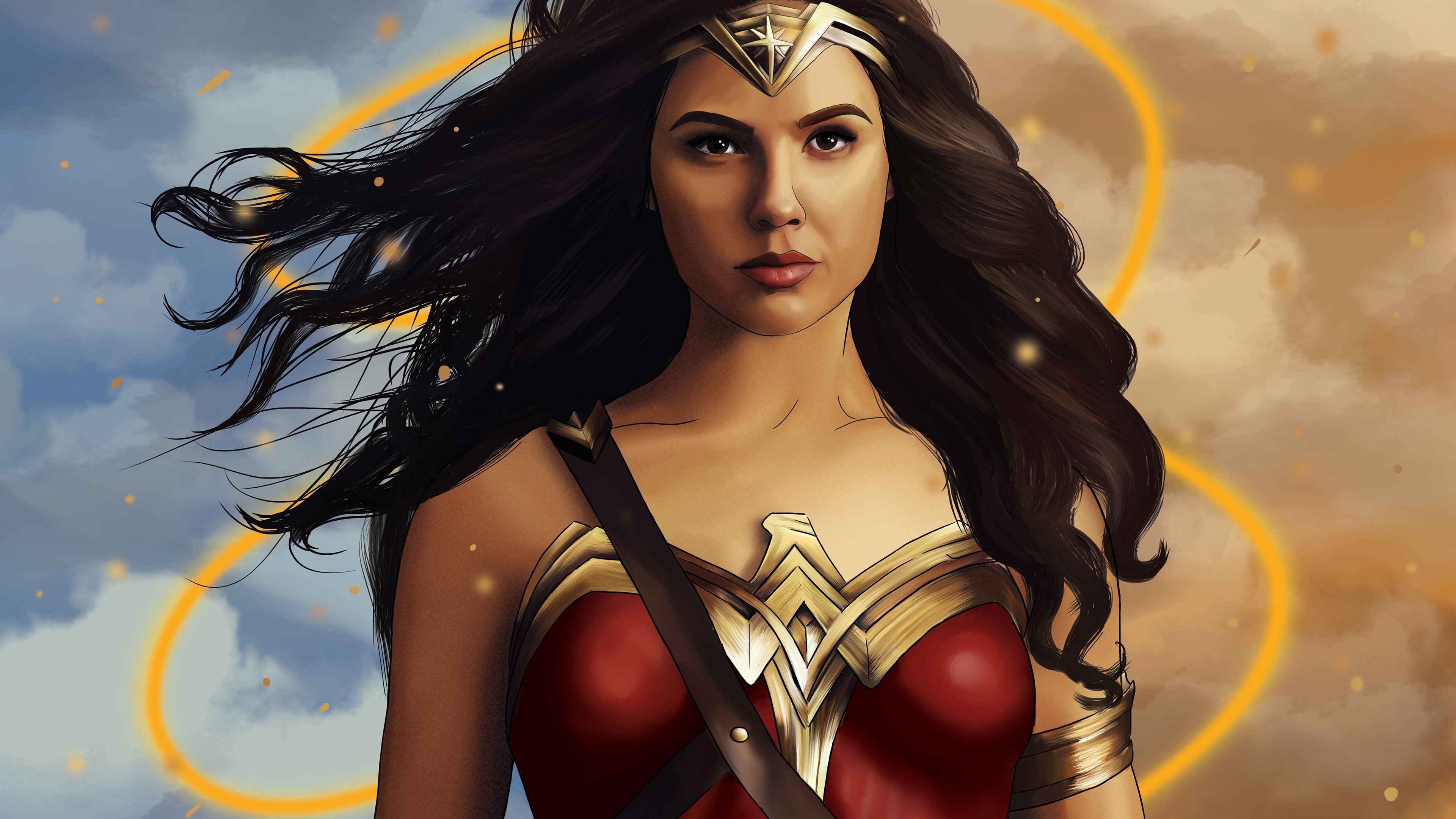wonder woman, hd, 4k, superheroes, artist, artwork, behance, digital art, HD Wallpaper