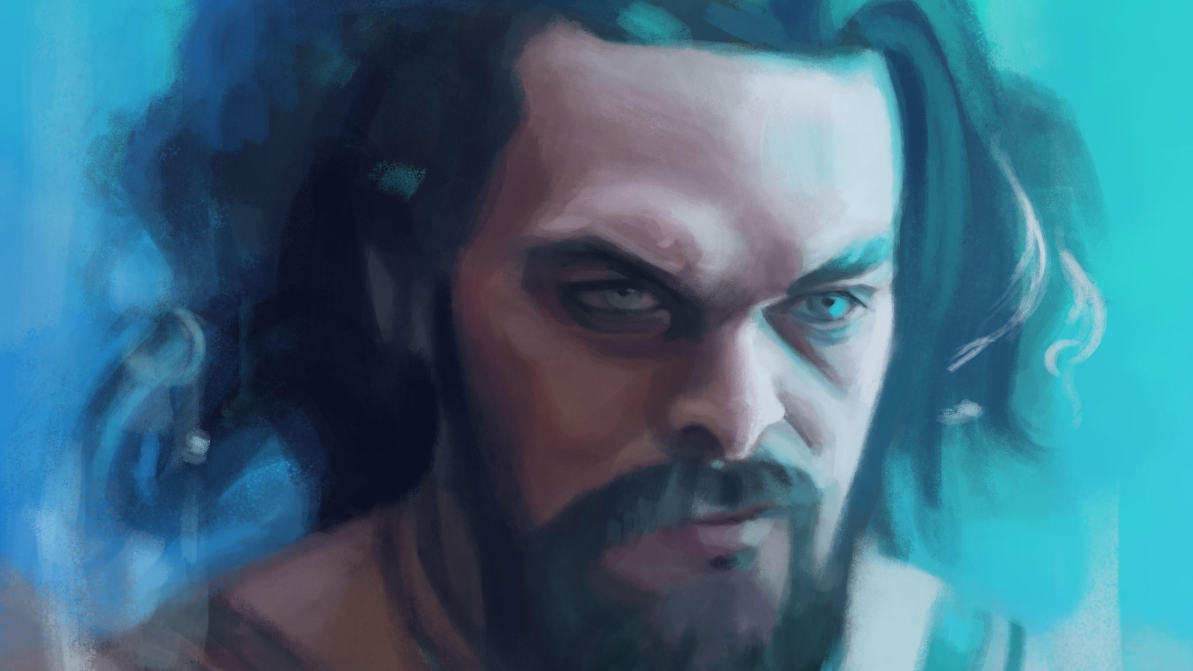 jason momoa, aquaman, superheroes, artist, artwork, digital art, hd, deviantart, HD Wallpaper
