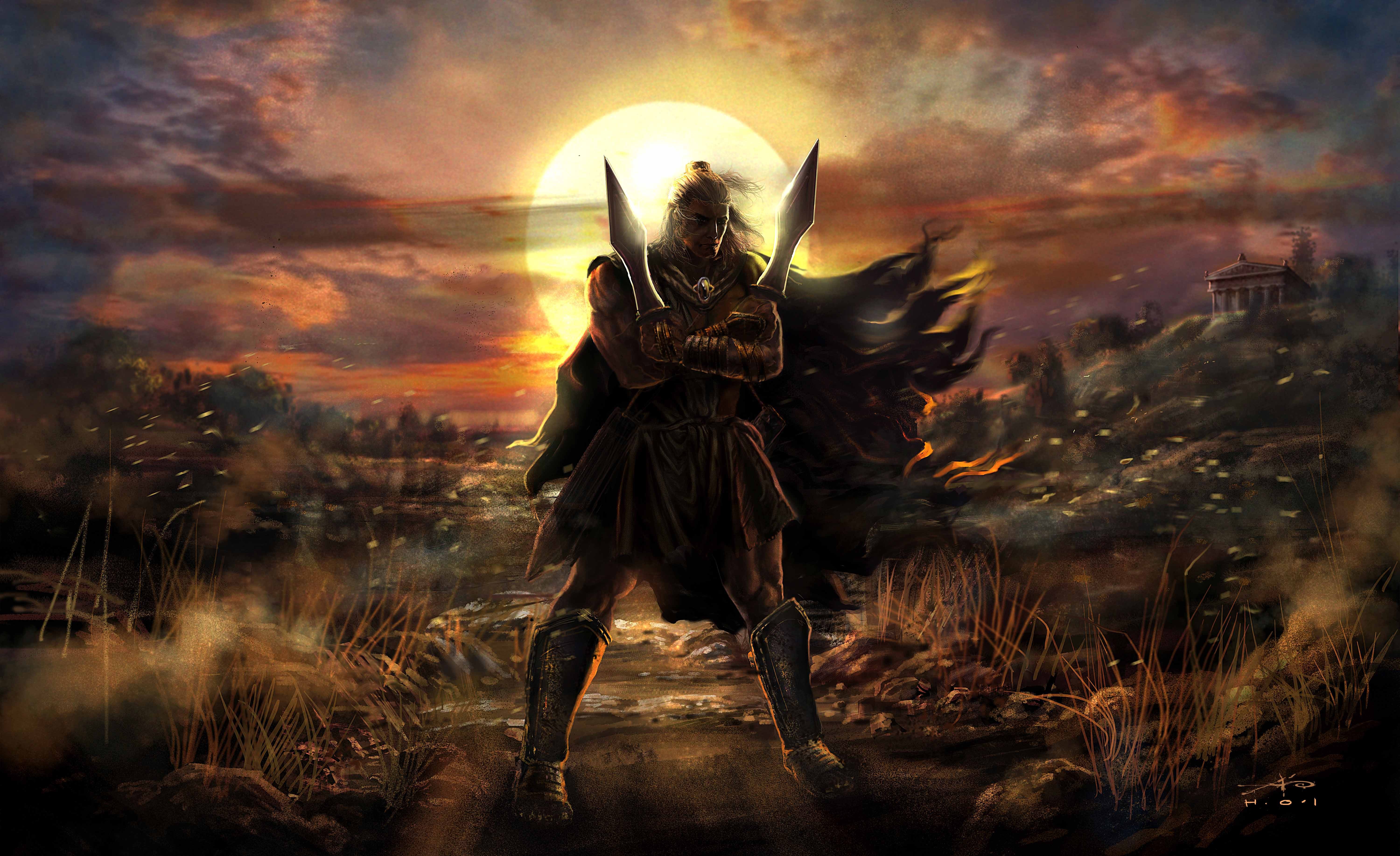 warrior, artist, artwork, digital art, hd, 4k, 5k, deviantart, HD Wallpaper