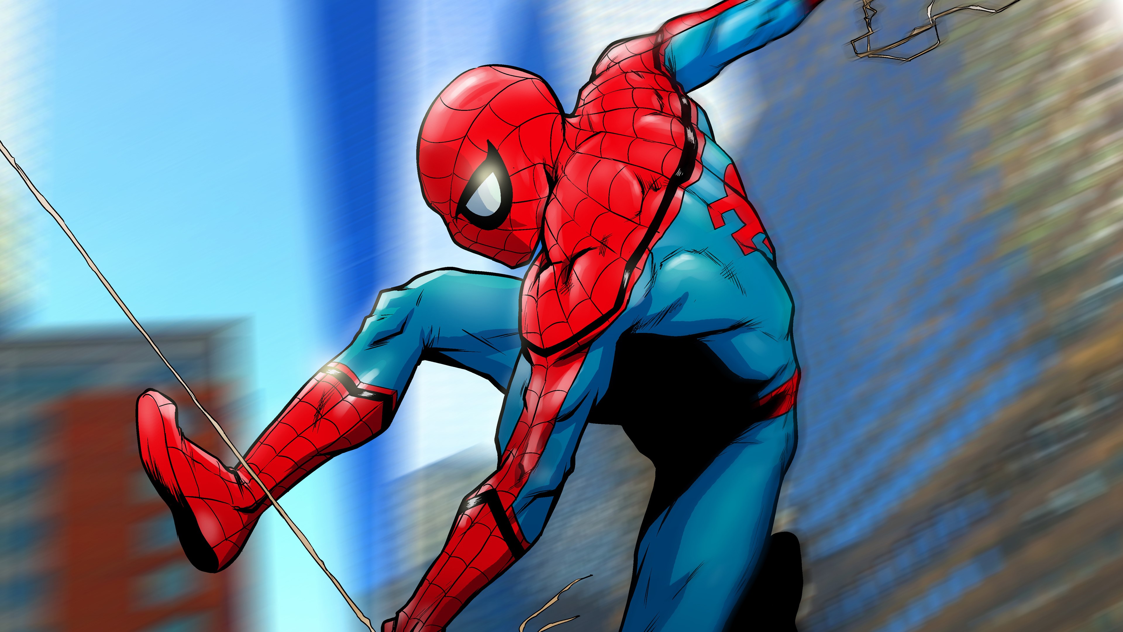 spiderman, hd, 4k, artwork, digital art, artist, superheroes, art, behance, HD Wallpaper