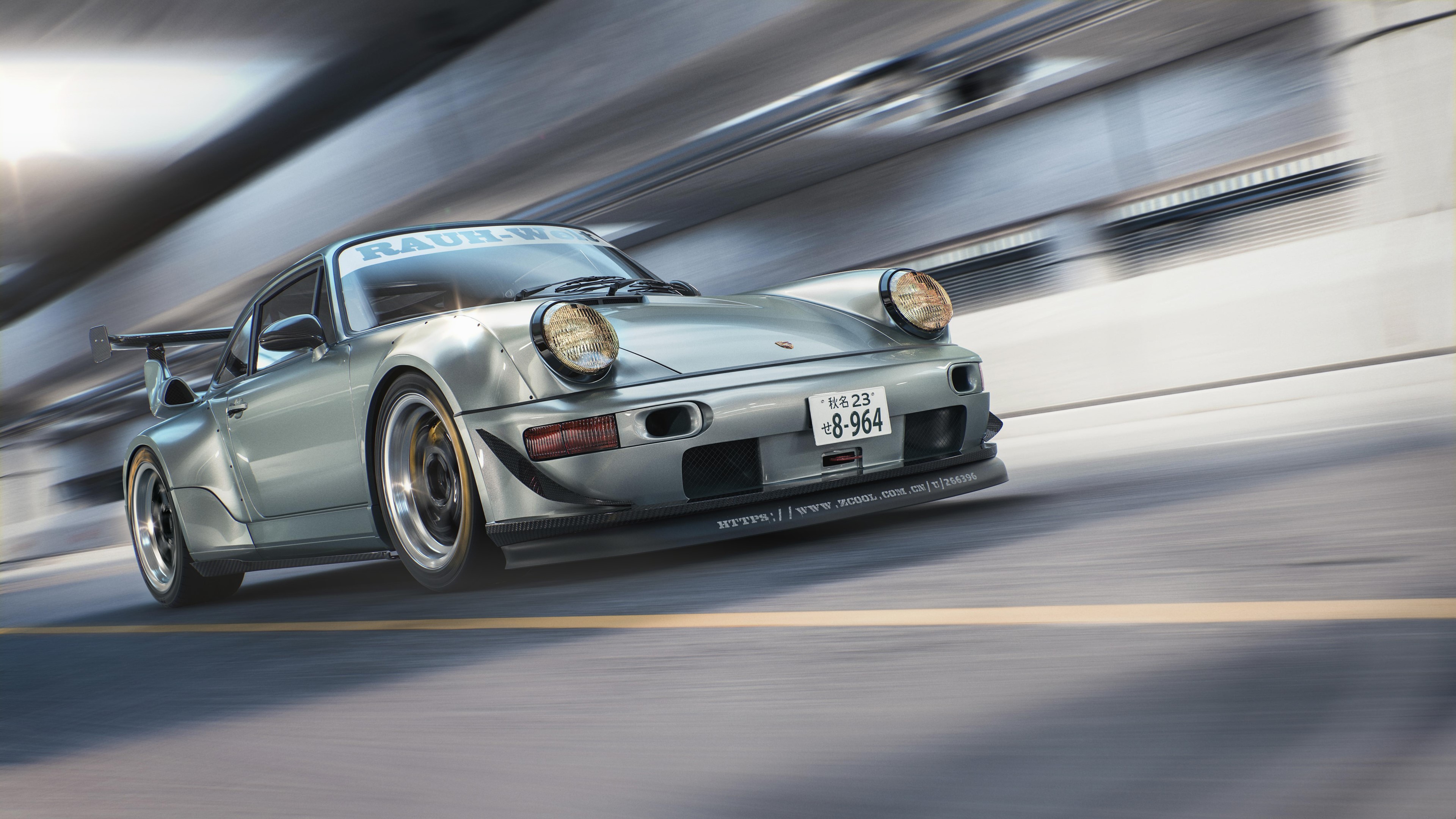 porsche, cars, hd, 4k, behance, cgi, HD Wallpaper