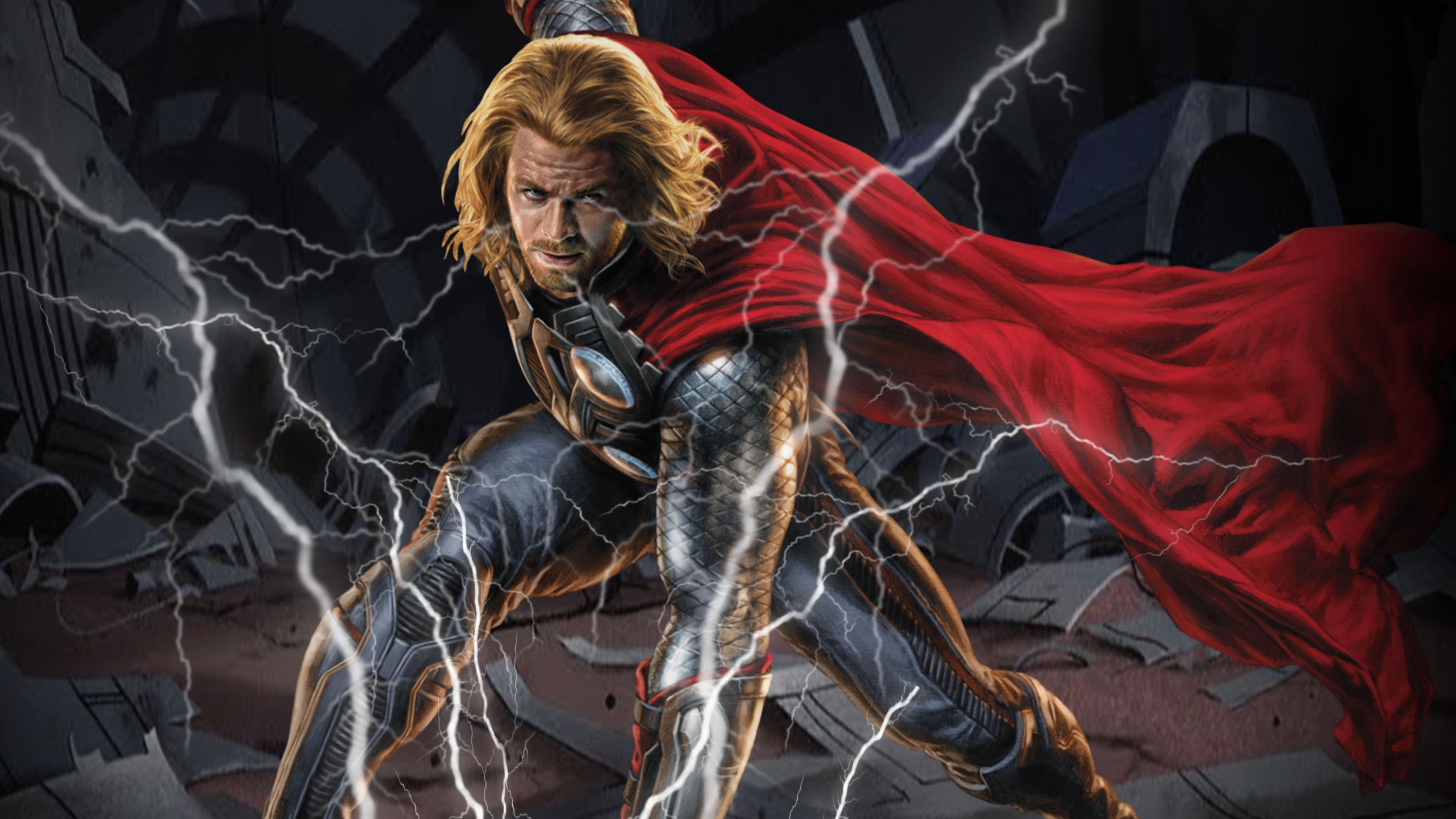 thor, hd, superheroes, behance, artwork, digital art, HD Wallpaper