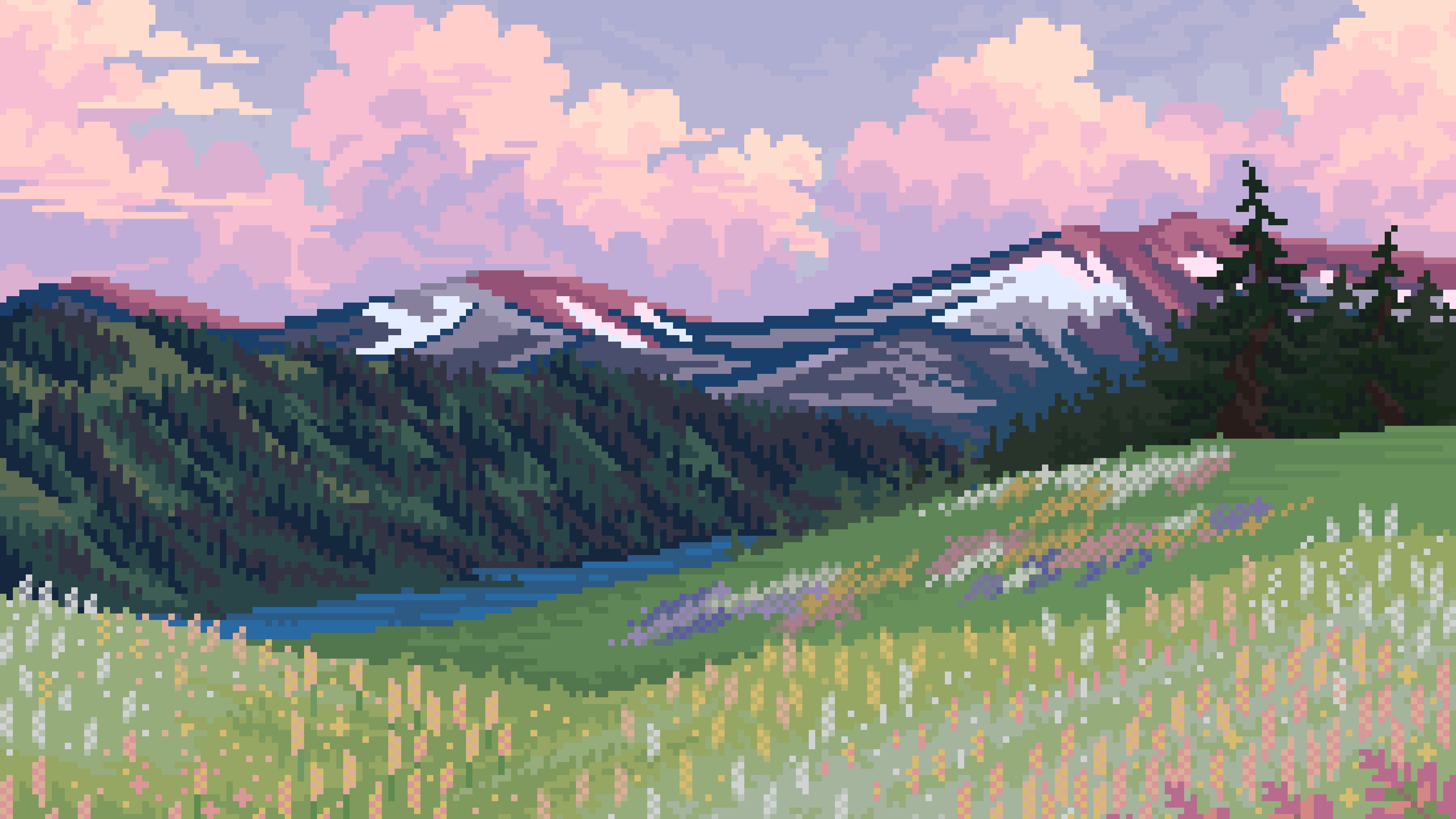 8 bit, artist, artwork, digital art, hd, 4k, HD Wallpaper