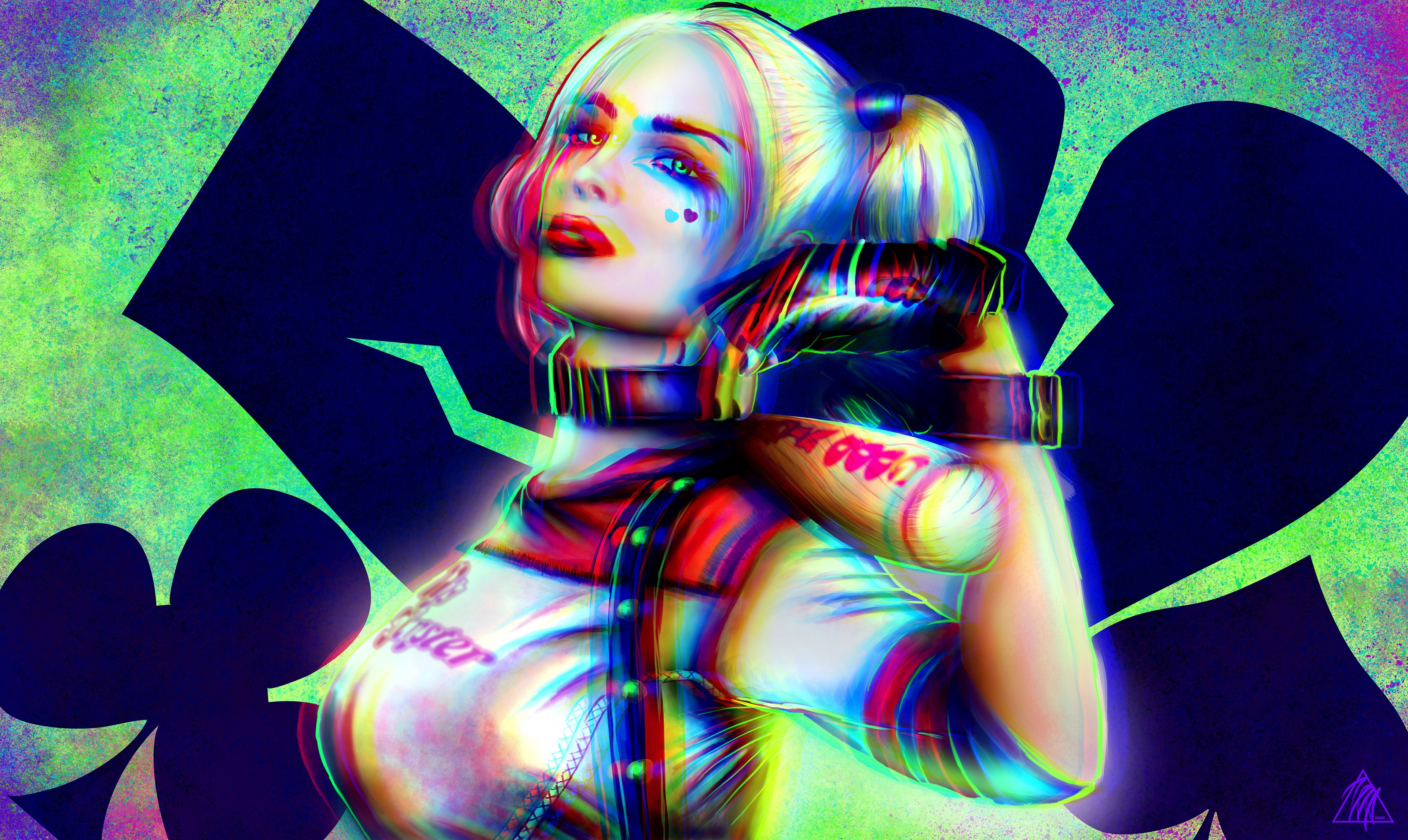 harley quinn, hd, superheroes, digital art, artwork, behance, HD Wallpaper