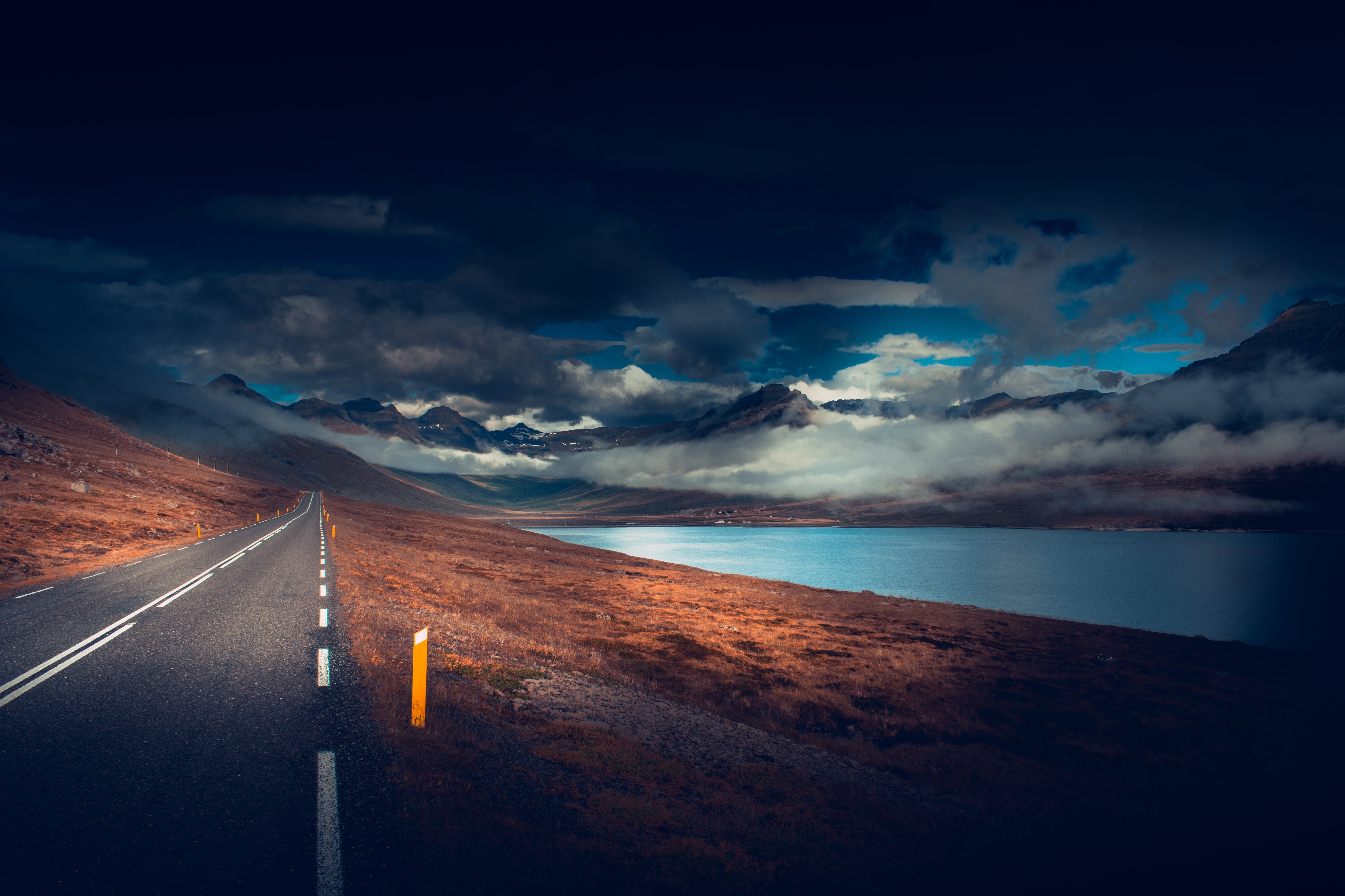 mountains, road, nature, hd, 4k, 5k, HD Wallpaper