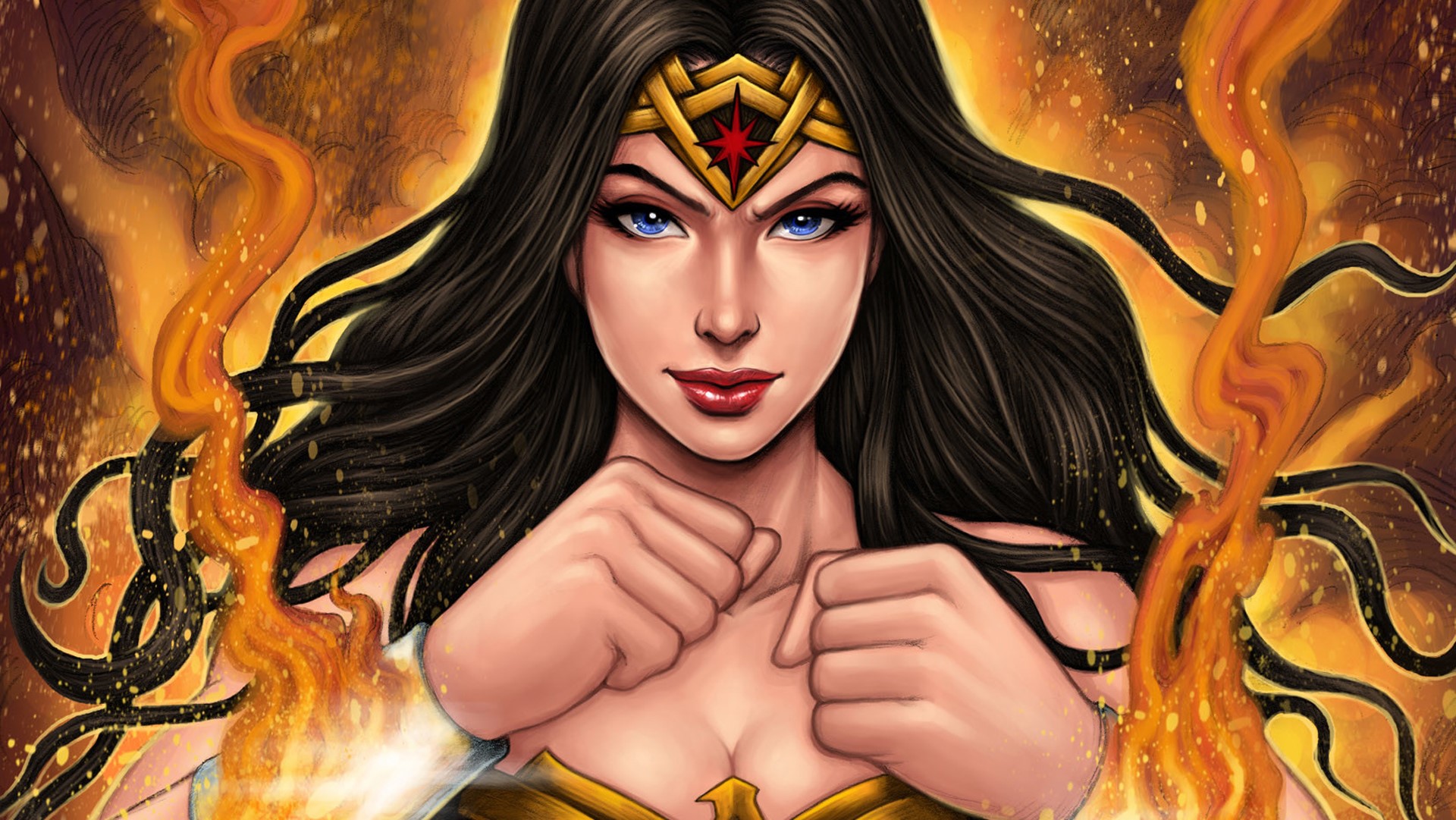 wonder woman, hd, superheroes, artist, artwork, digital art, HD Wallpaper
