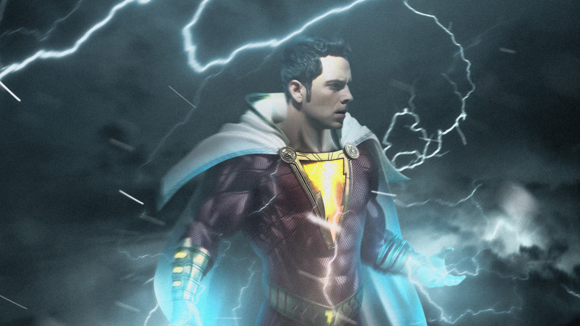 shazam, superheroes, hd, artist, artwork, digital art, 4k, behance, HD Wallpaper