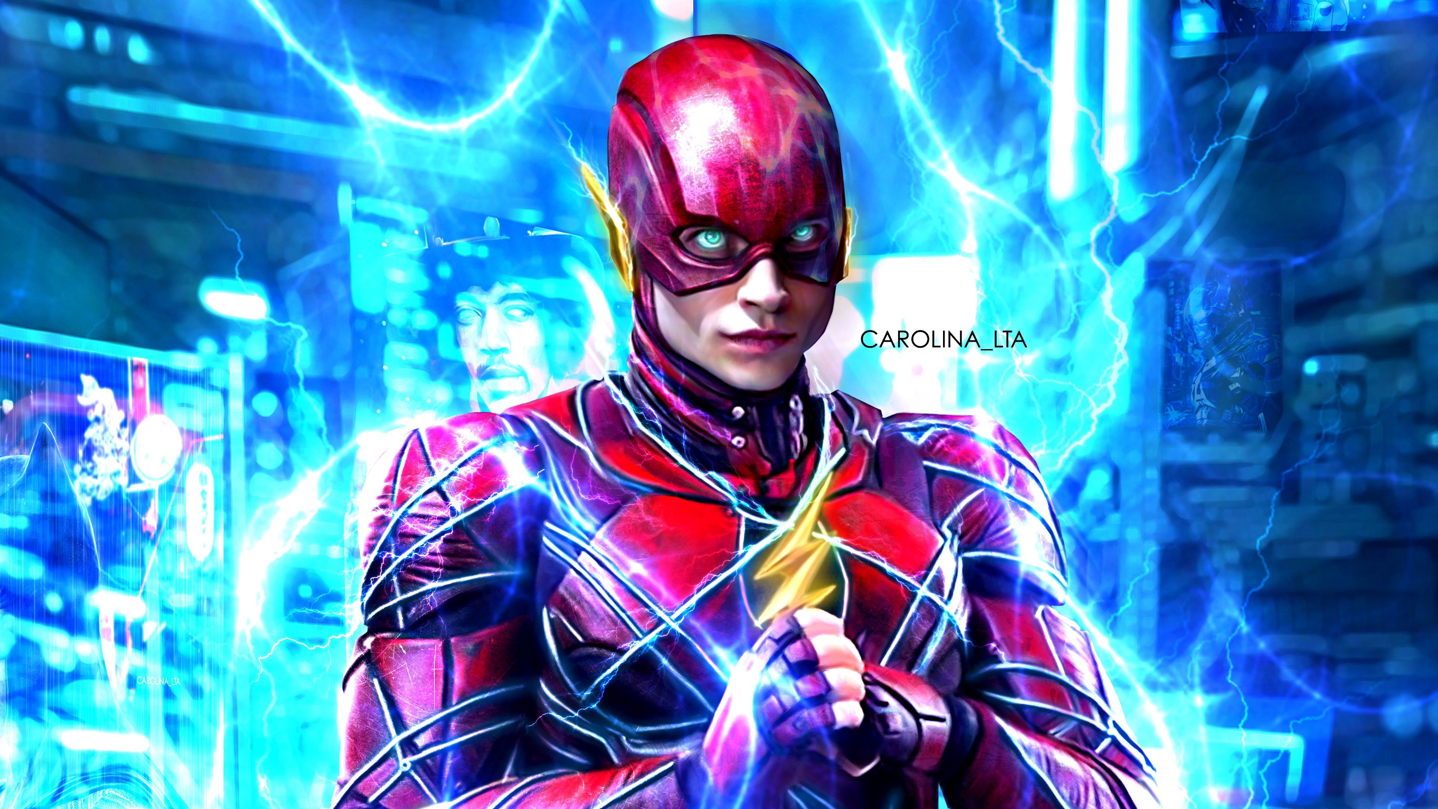 flash, superheroes, illustration, hd, behance, artist, artwork, digital art, HD Wallpaper