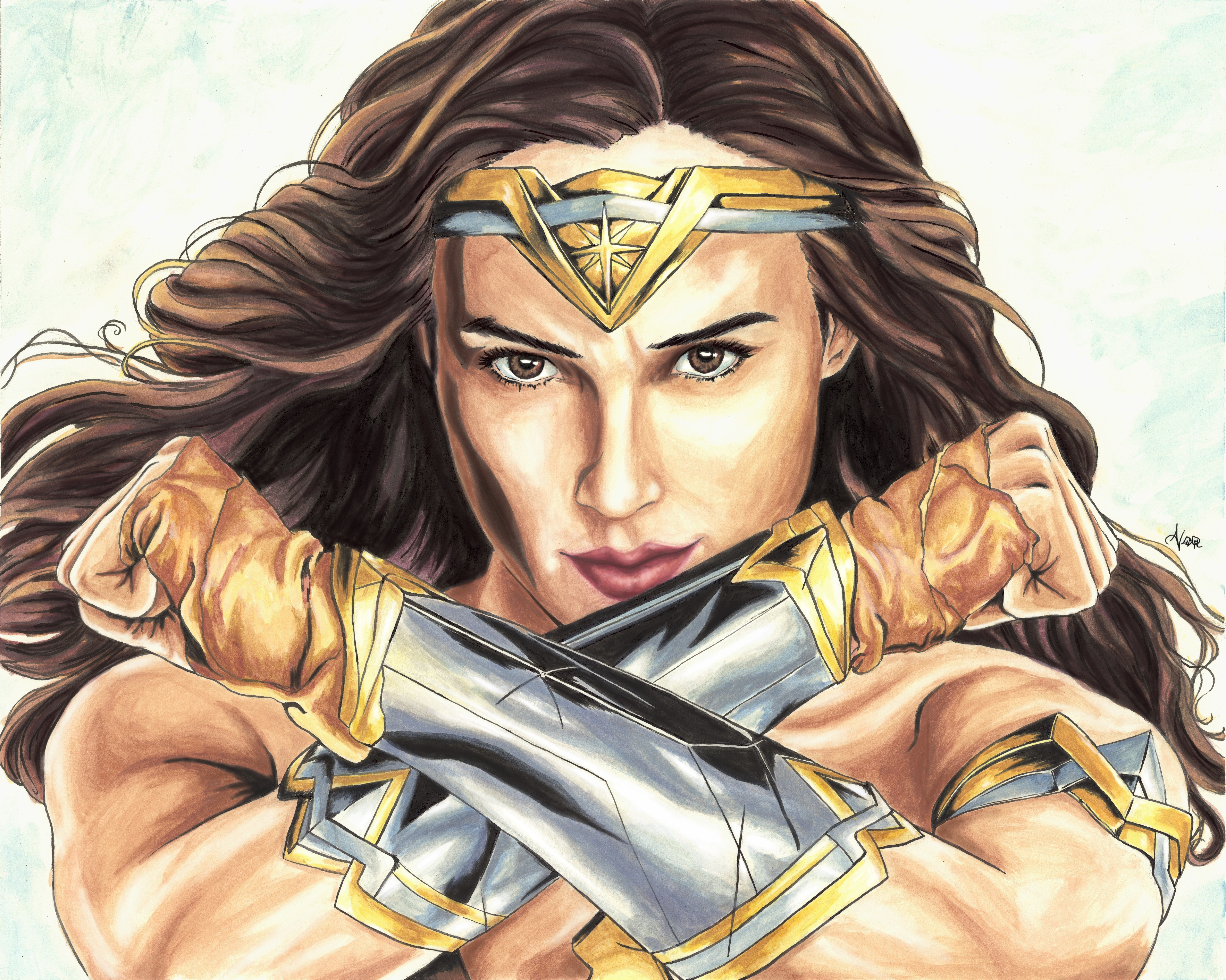 wonder woman, hd, 4k, 5k, superheroes, artist, artwork, digital art, HD Wallpaper