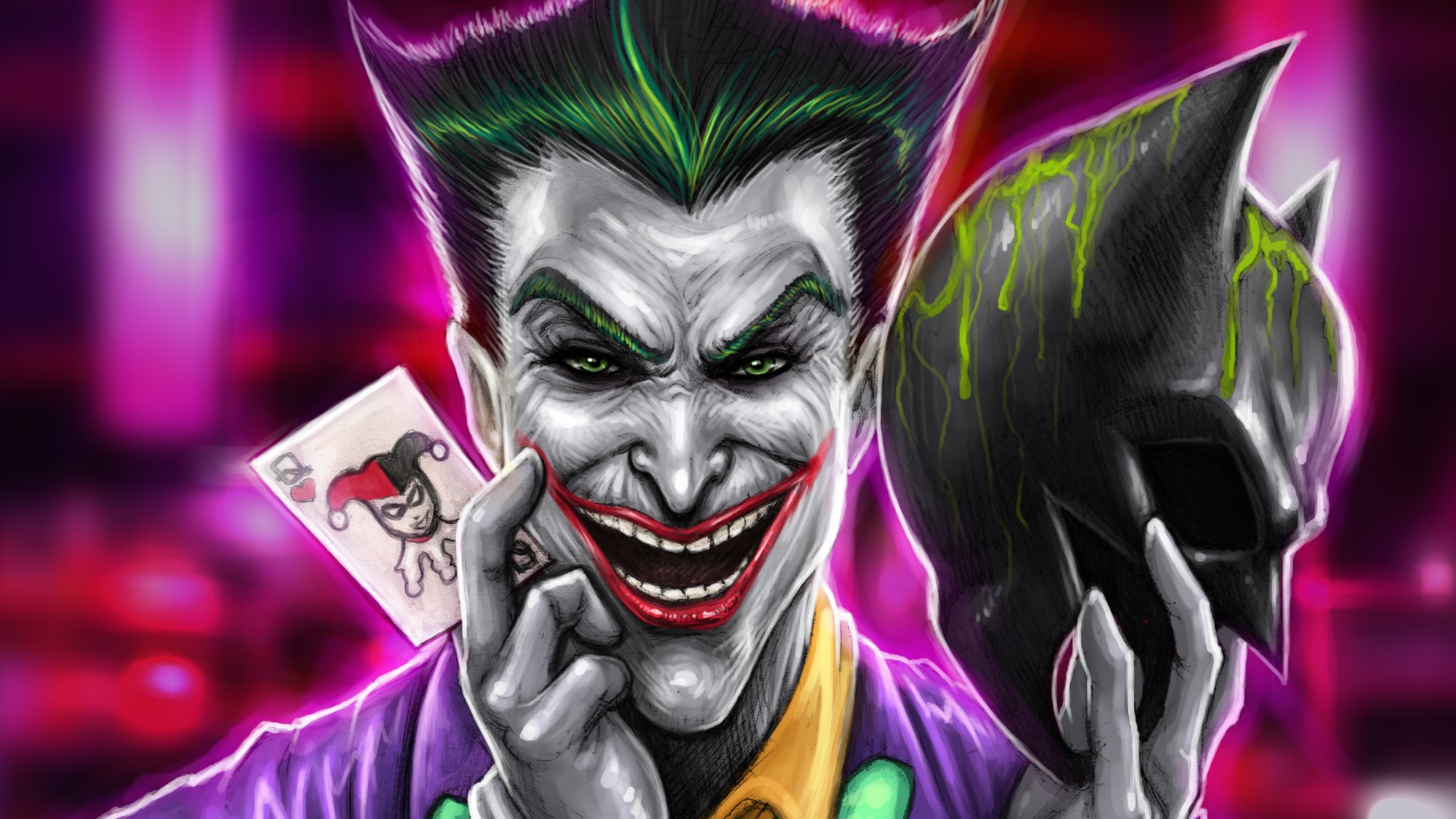 joker, hd, superheroes, supervillain, artwork, deviantart, HD Wallpaper