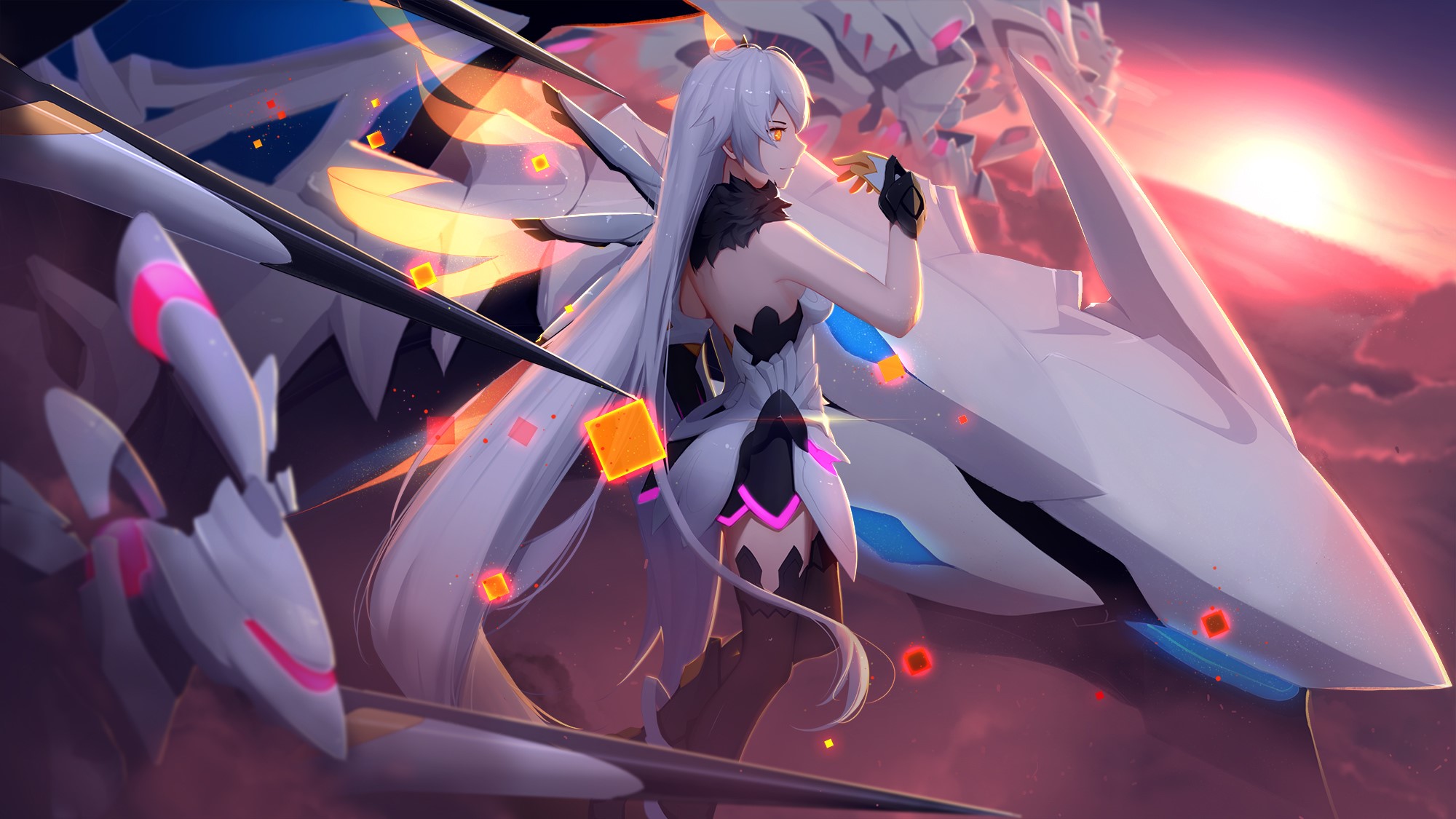 anime girl, anime, artist, artwork, digital art, hd, HD Wallpaper