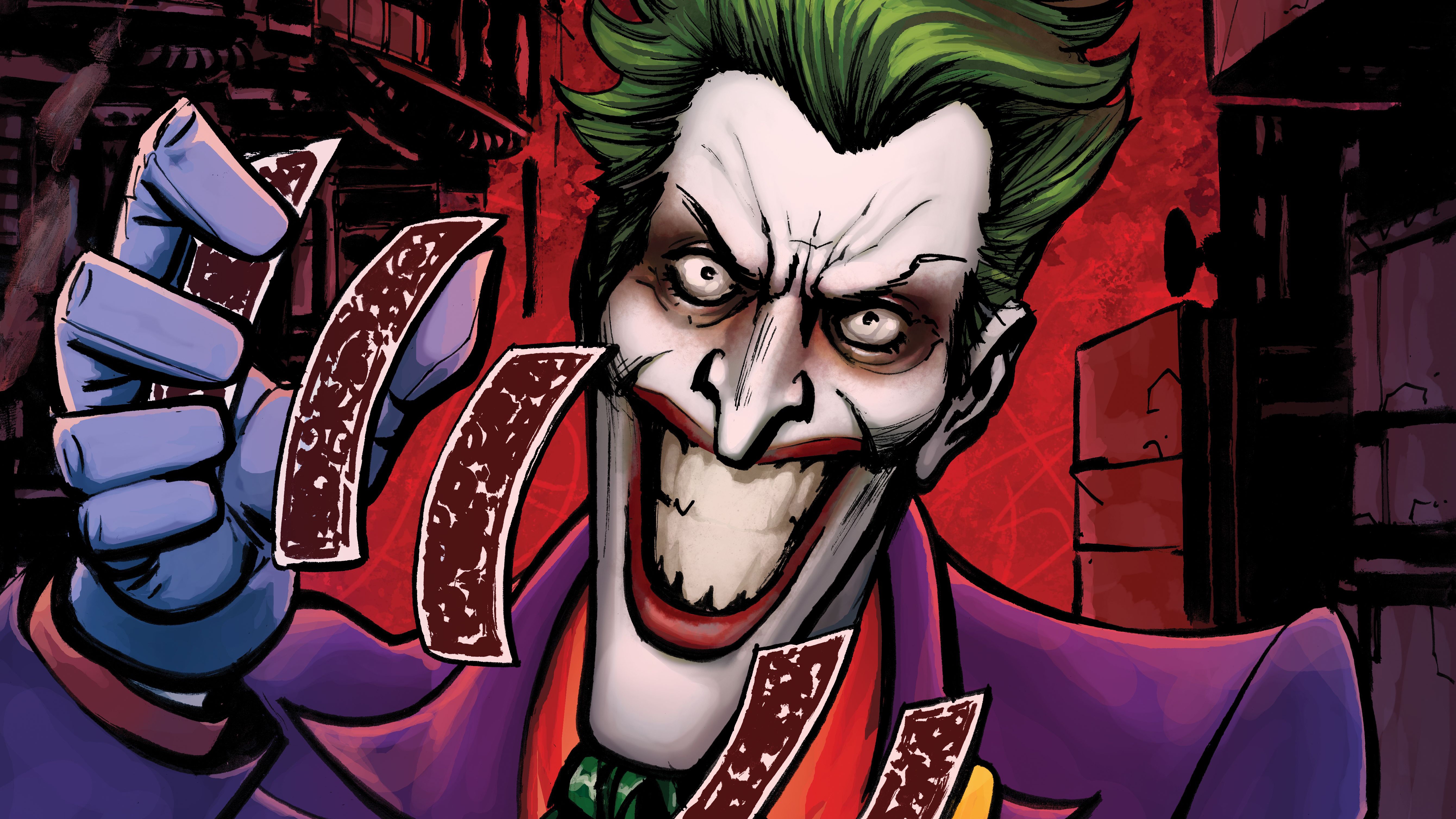 joker, hd, 4k, 5k, superheroes, artwork, supervillain, digital art, HD Wallpaper
