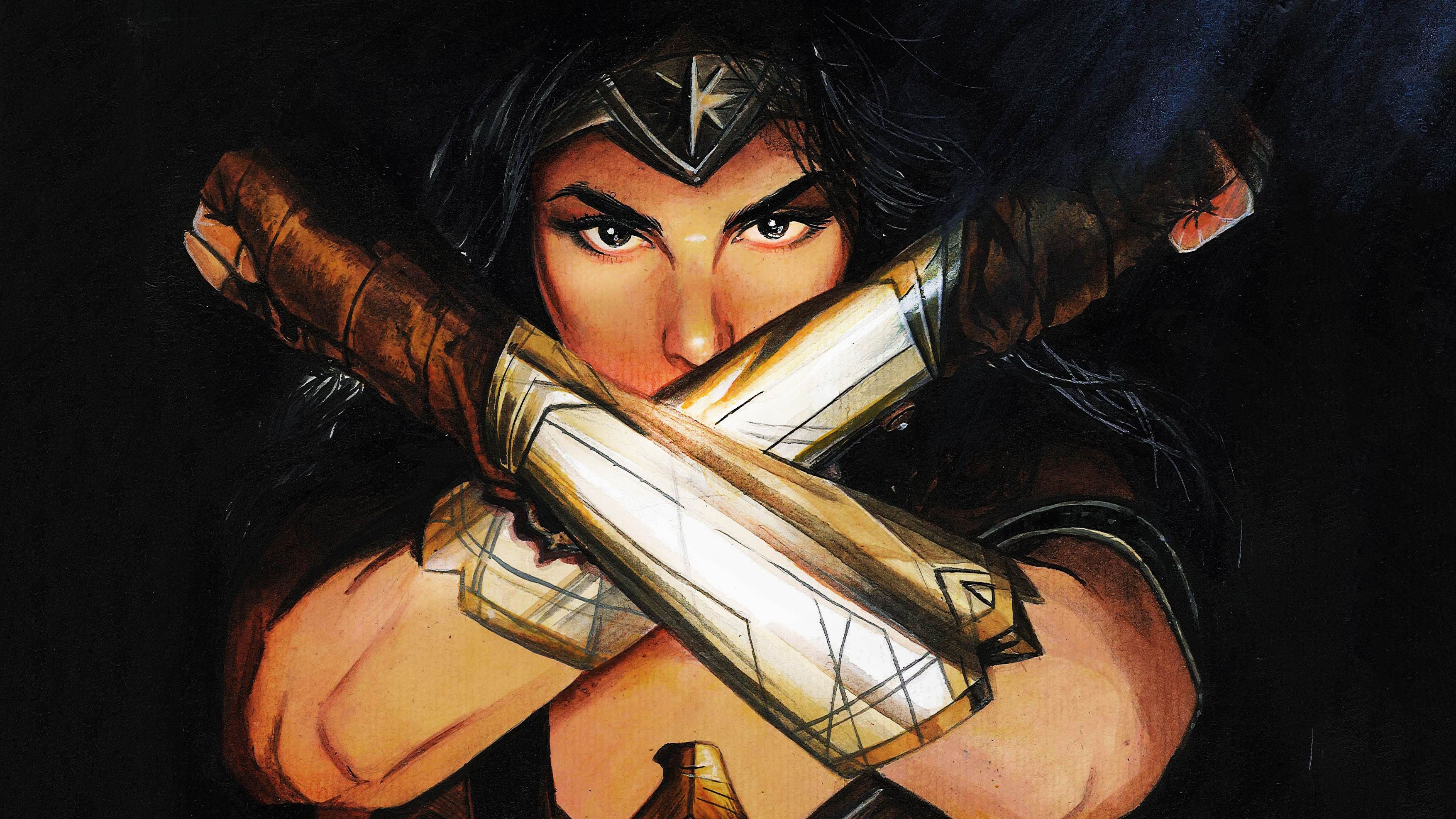 wonder woman, hd, superheroes, artist, artwork, digital art, HD Wallpaper