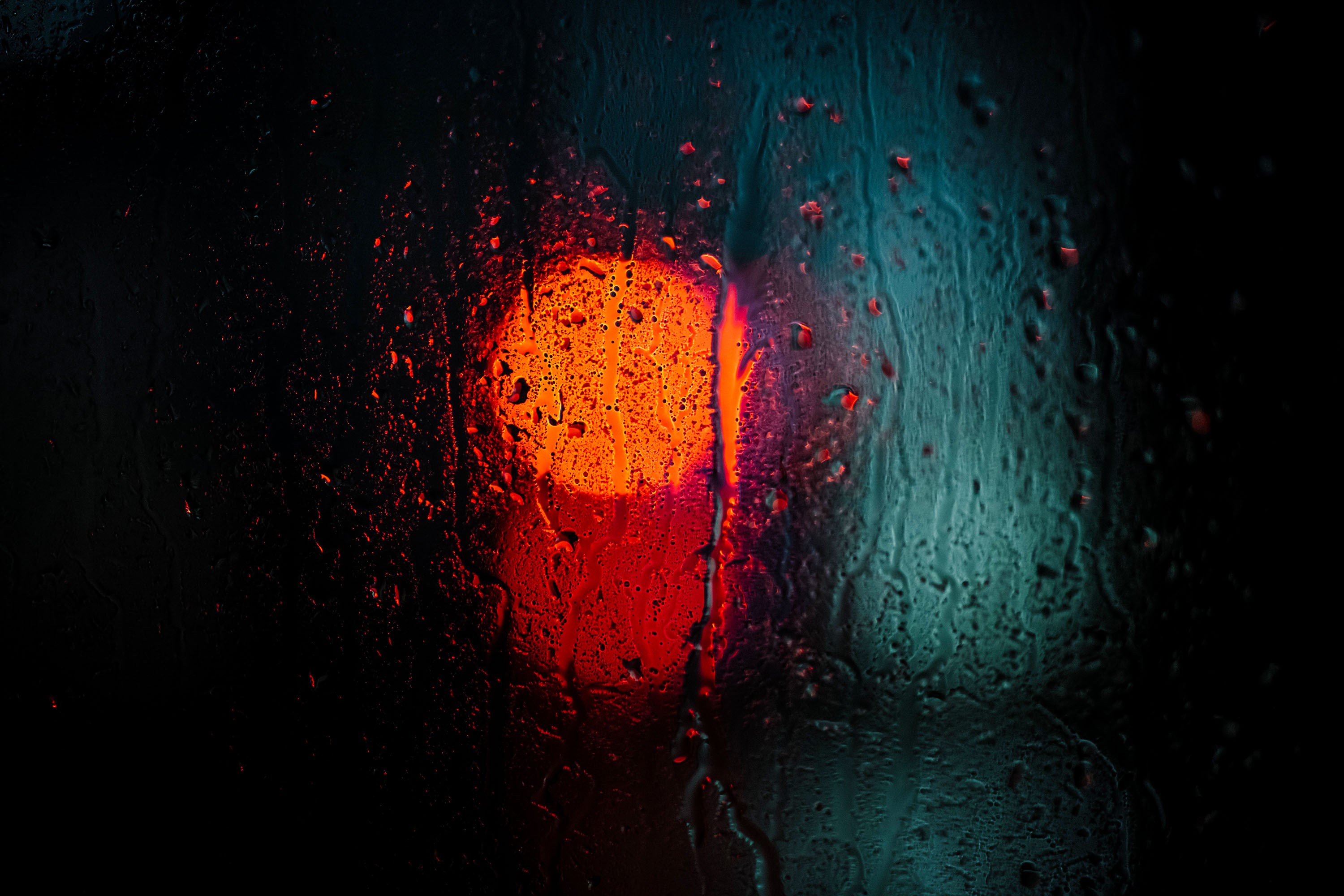 drops, glass, water, photography, depth of field, hd, 4k, HD Wallpaper