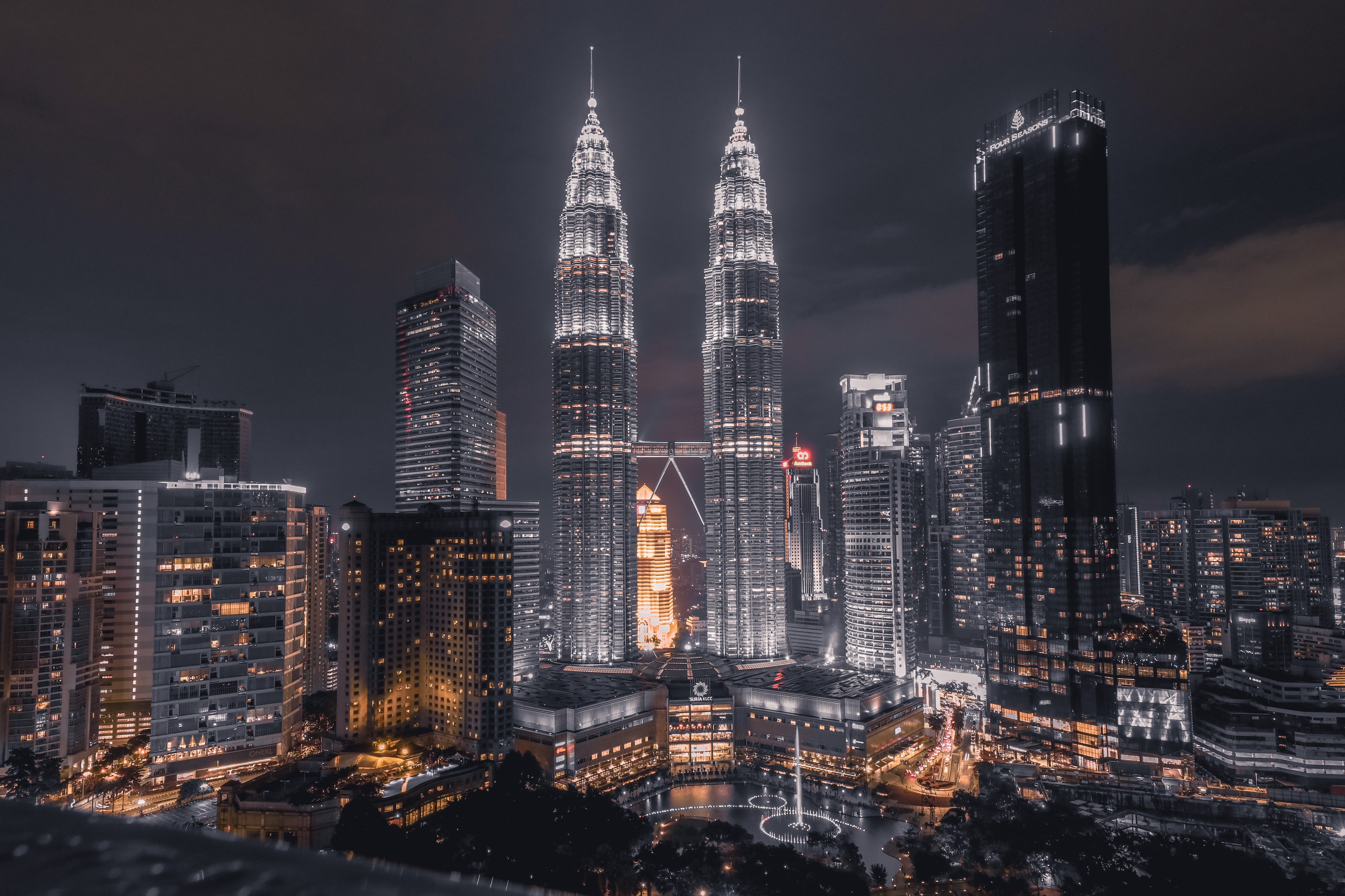 buildings, evening, city, photography, hd, 4k, 5k, night, HD Wallpaper