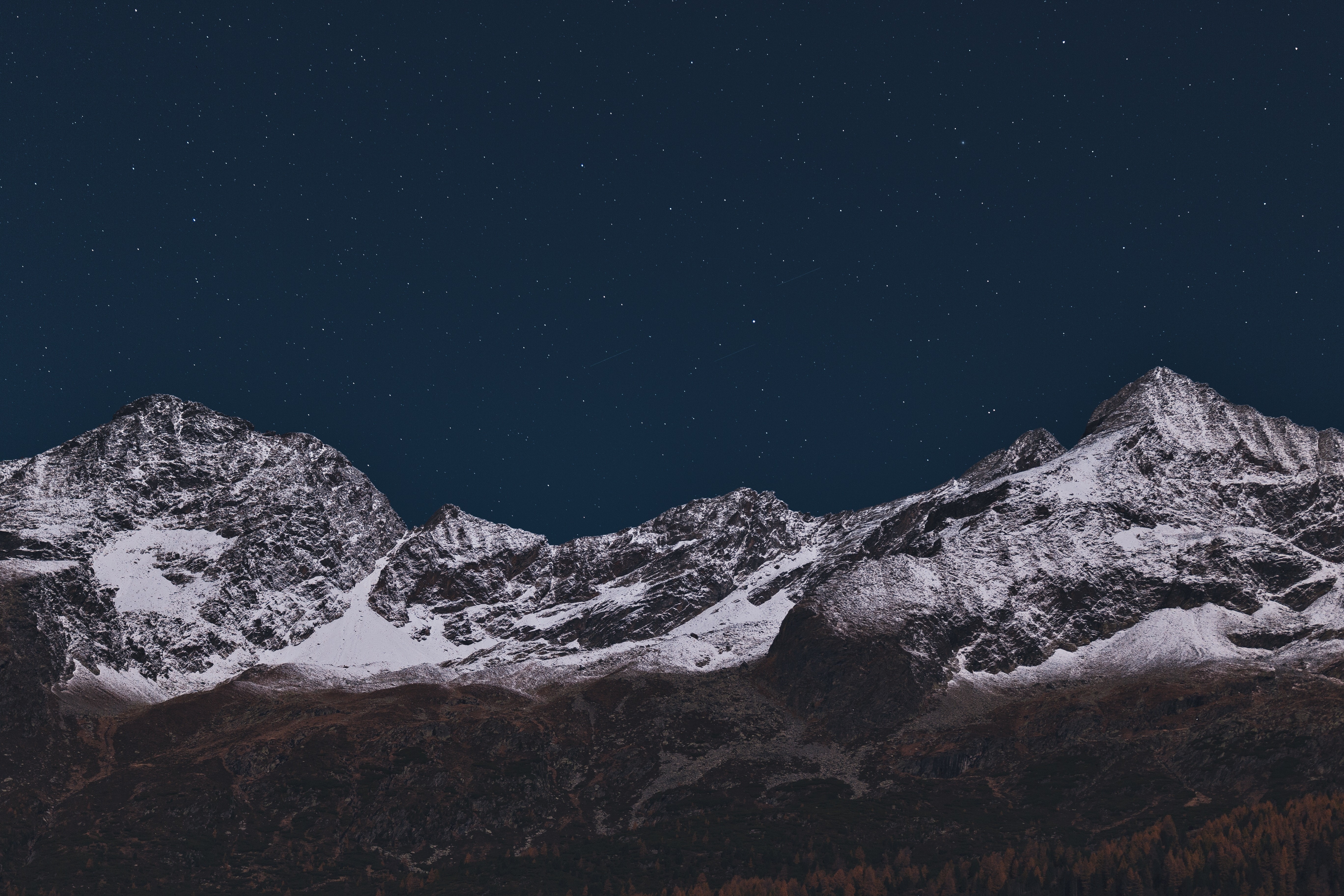 mountains, nature, hd, 4k, 5k, stars, HD Wallpaper