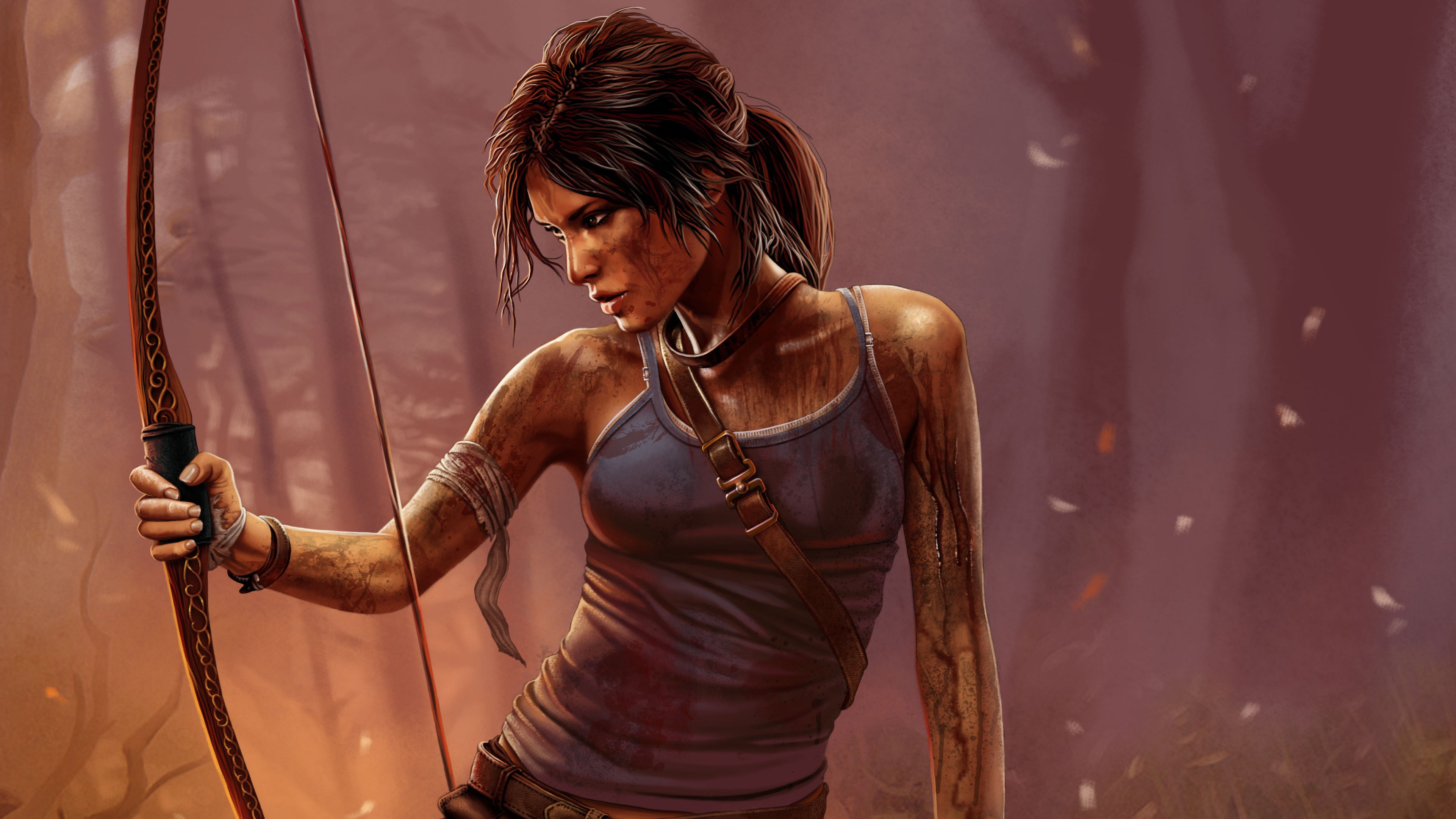 lara croft, tomb raider, artwork, hd, 4k, games, HD Wallpaper