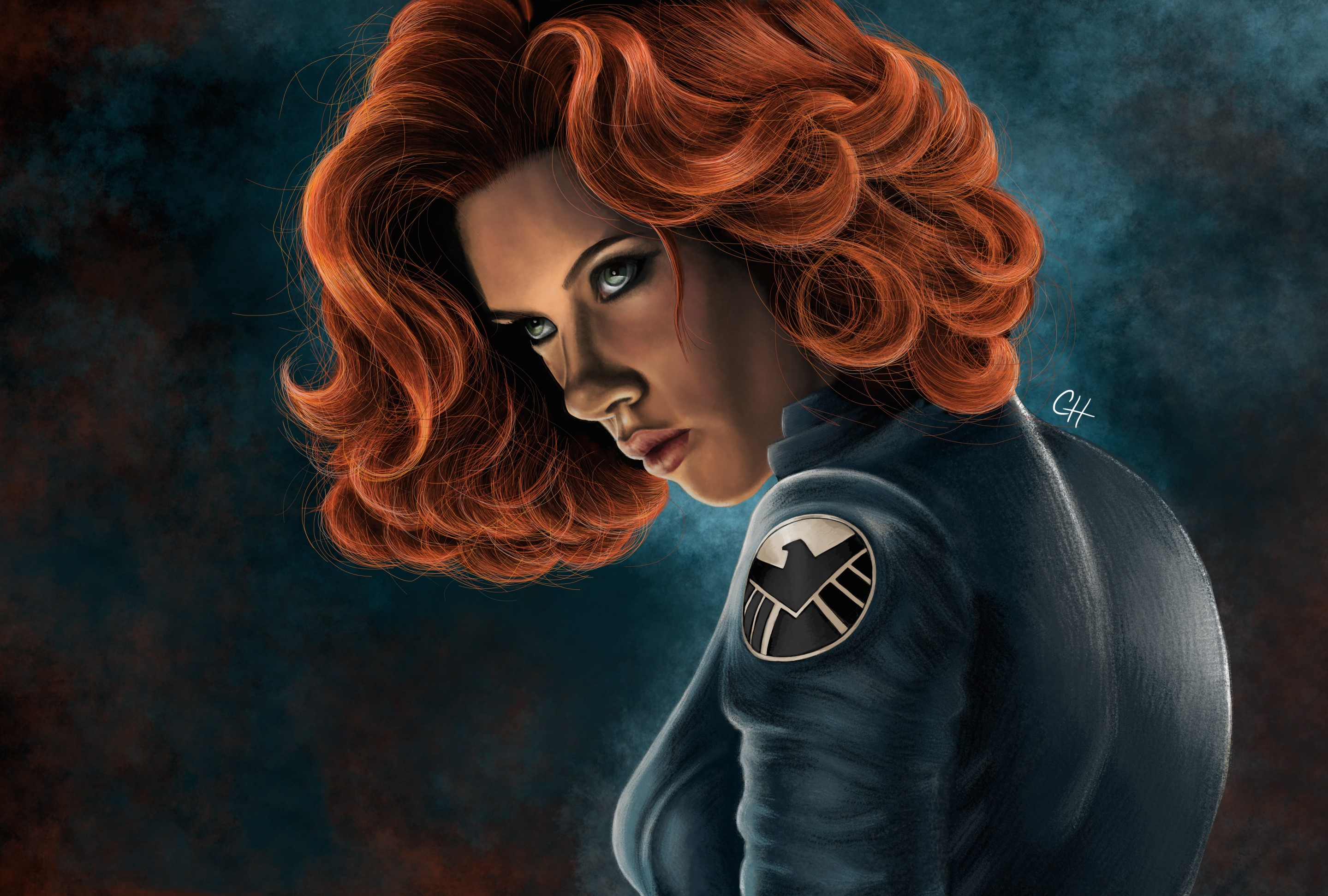 black widow, hd, superheroes, artwork, digital art, HD Wallpaper