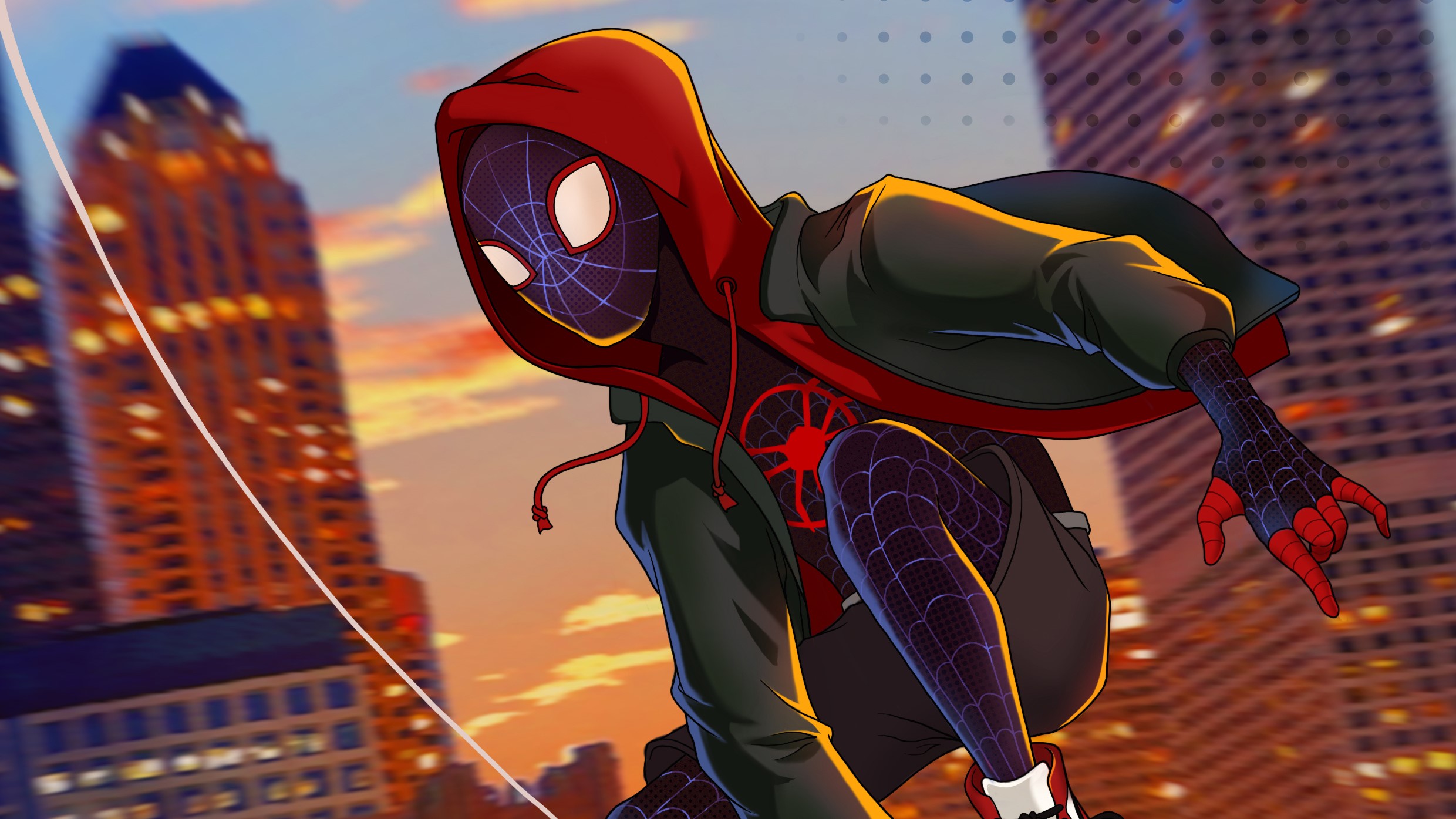 spiderman into the spider verse, spiderman, movies, hd, superheroes, artwork, artist, digital art, behance, HD Wallpaper