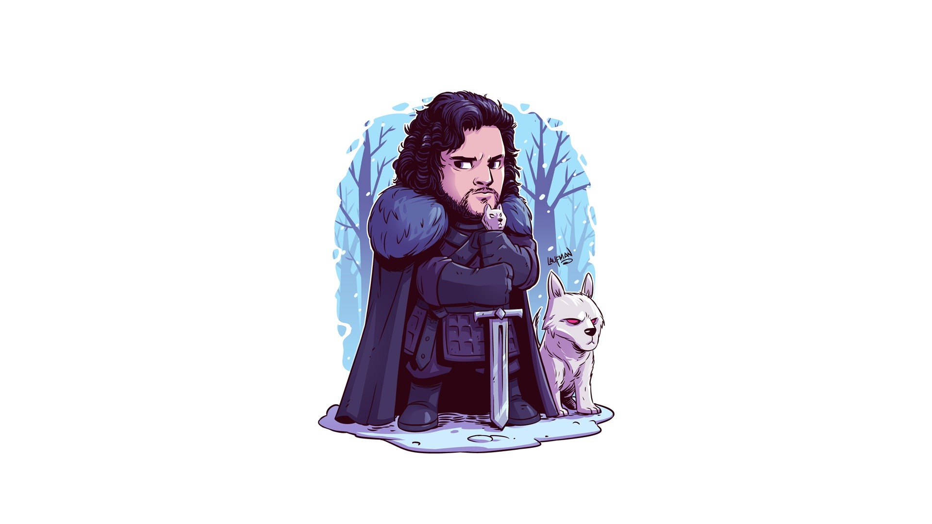 jon snow, game of thrones, tv shows, hd, minimalism, minimalist, HD Wallpaper