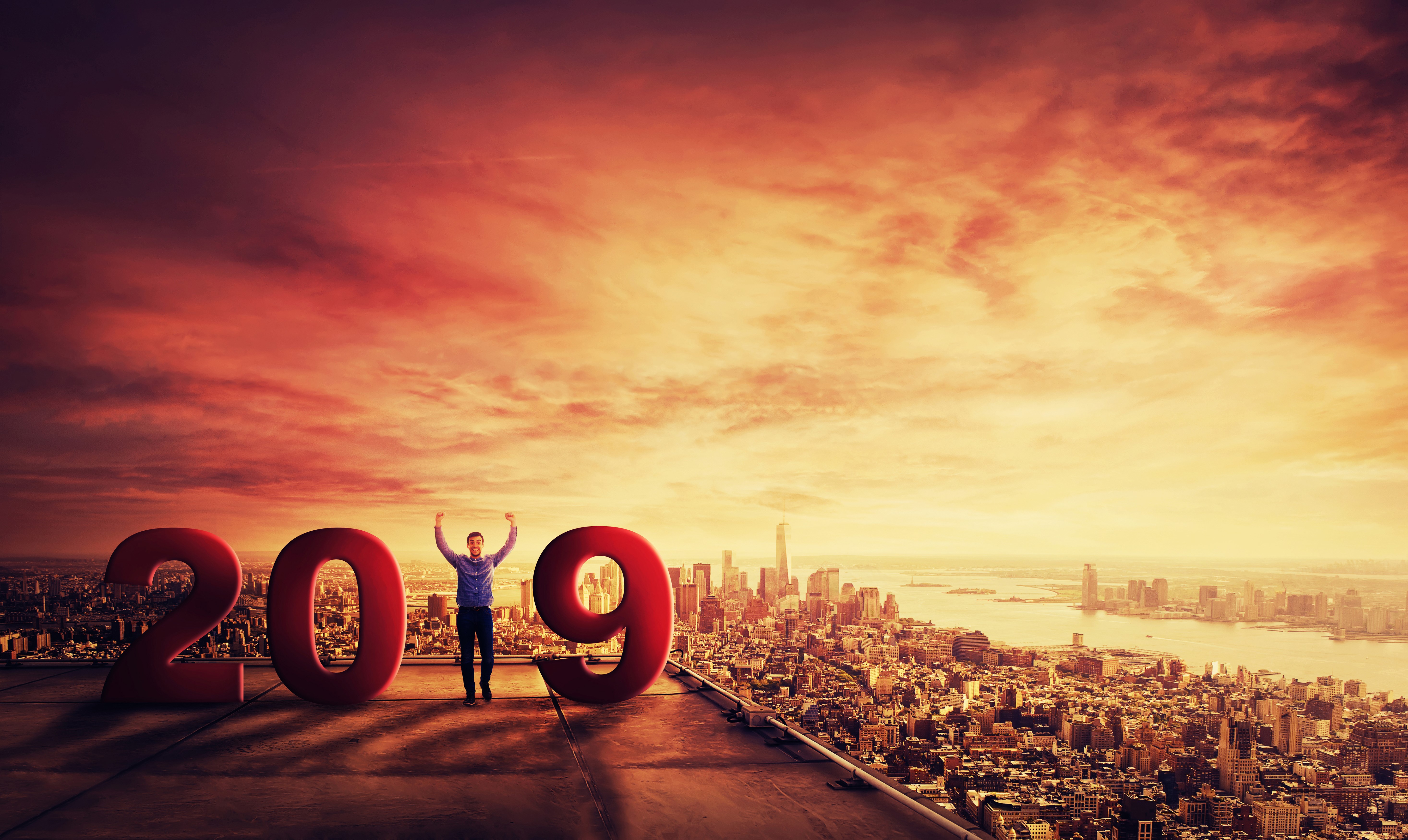 happy new year 2018, celebrations, 4k, hd, 5k, HD Wallpaper