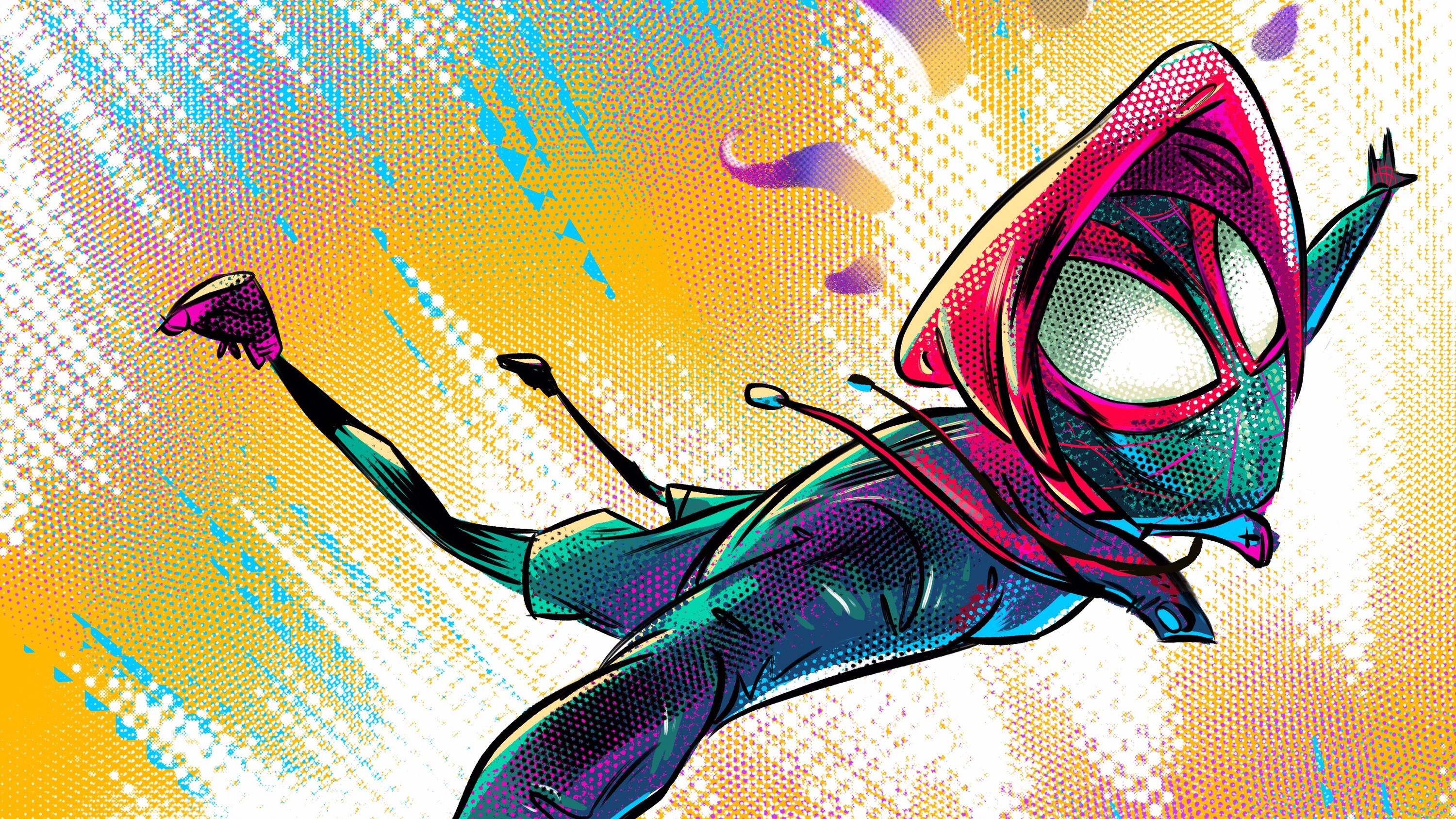 spiderman into the spider verse, spiderman, hd, superheroes, artwork, artist, digital art, behance, HD Wallpaper