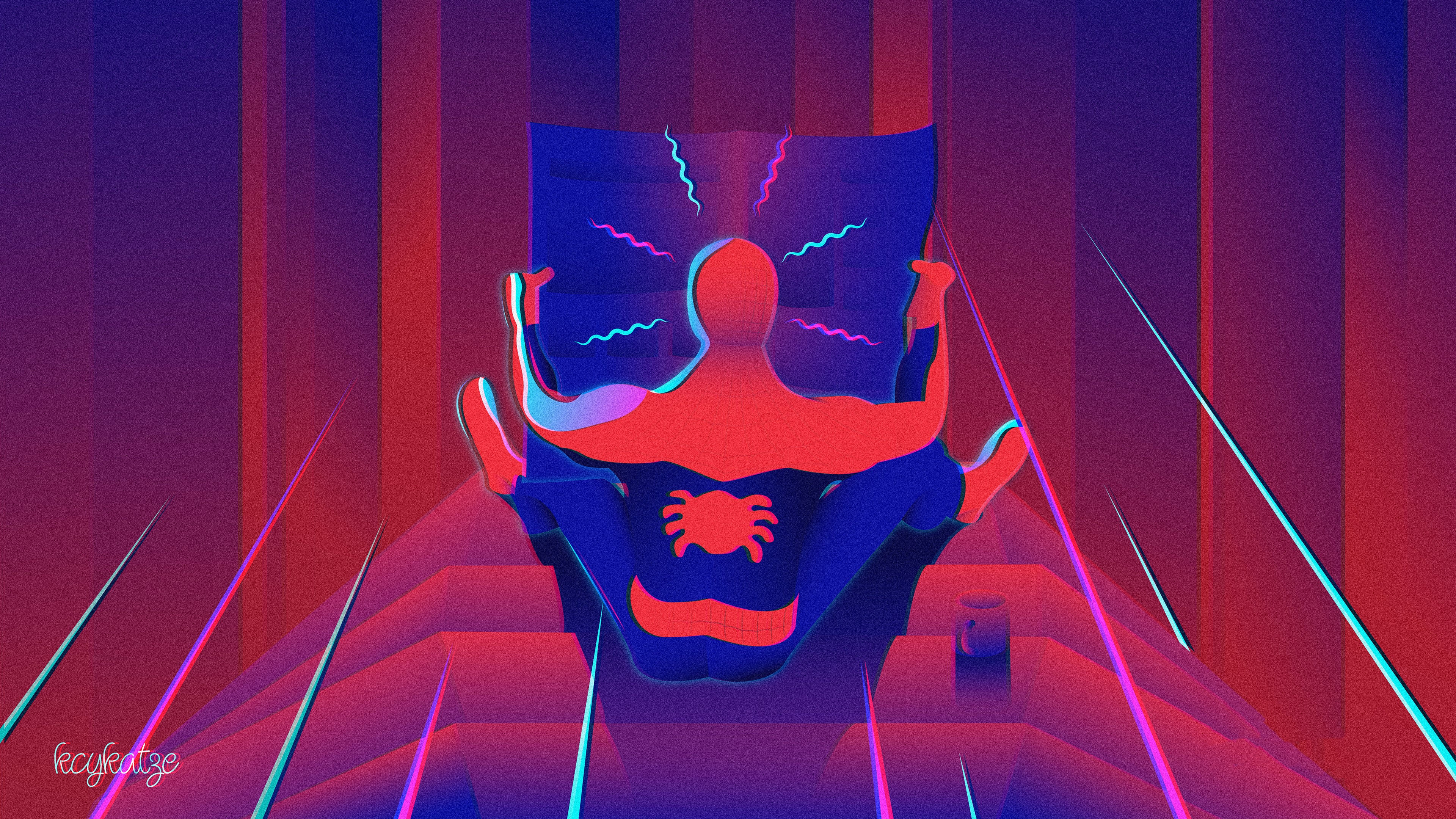 spiderman into the spider verse, spiderman, movies, hd, 4k, superheroes, artwork, artist, digital art, behance, HD Wallpaper
